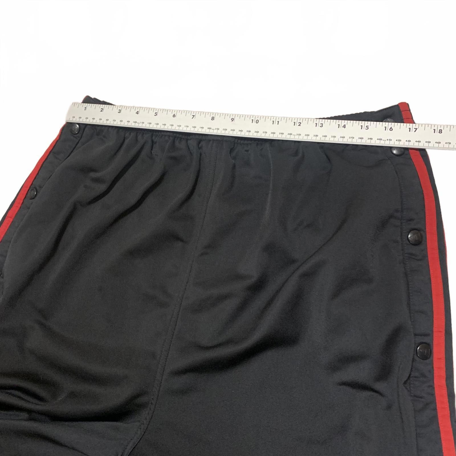 Adidas Vintage 90s Adidas Men's XL Black Athletic Pants Red Stripes Size US 36 / EU 52 - 6 Thumbnail
