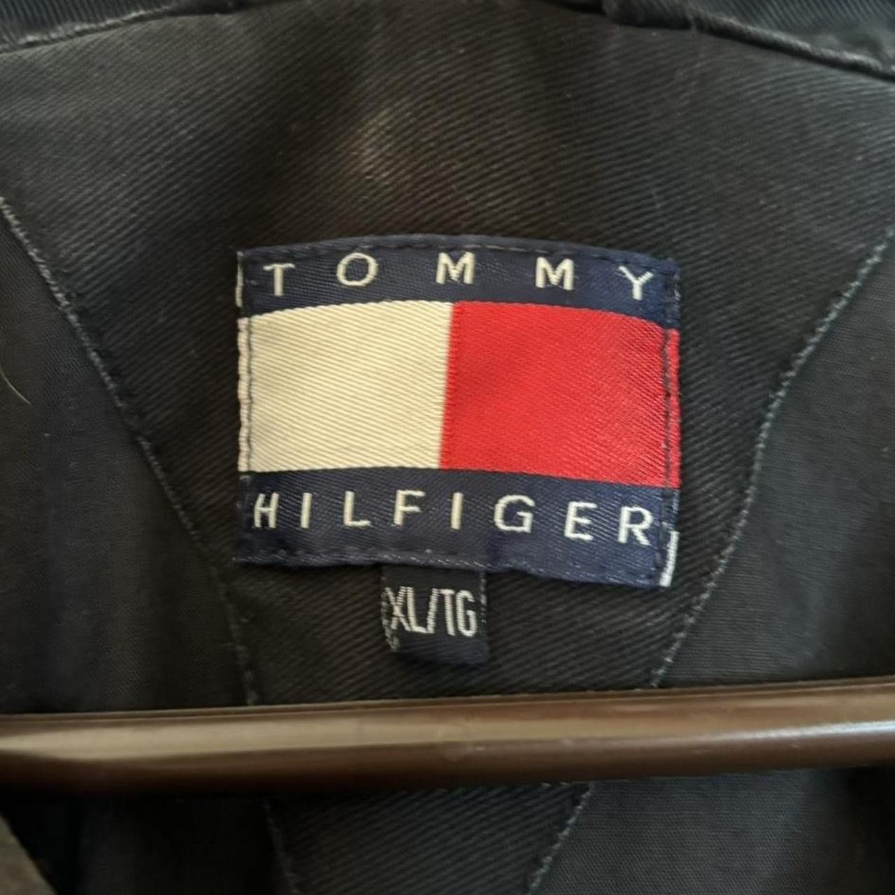 Tommy Hilfiger Vintage Tommy Hilfiger Faded Black Zip-Up Work Jacket Size US XL / EU 56 / 4 - 4 Thumbnail