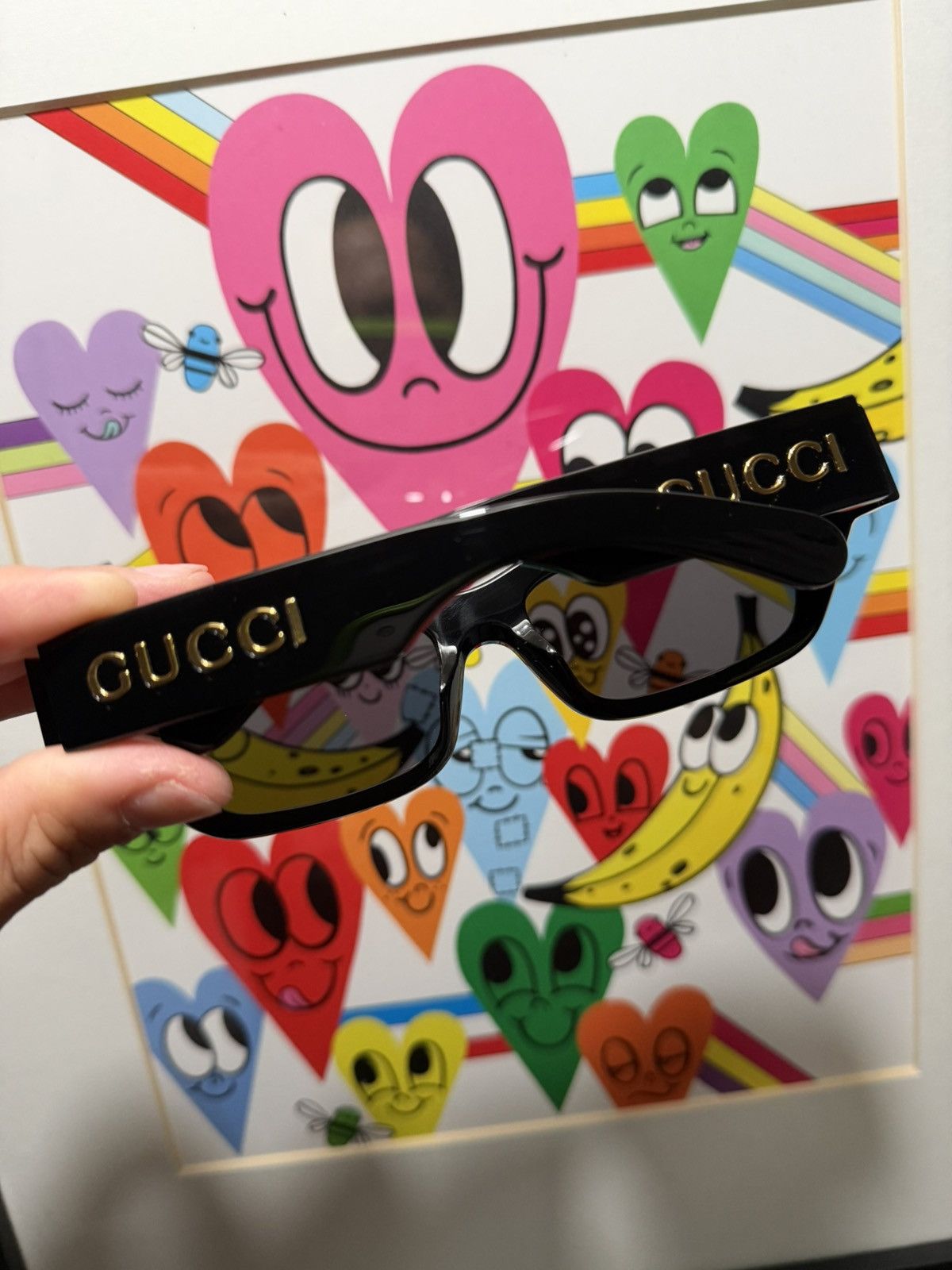 Gucci Gucci Wayfarer Style Sunglasses Size ONE SIZE - 3 Thumbnail