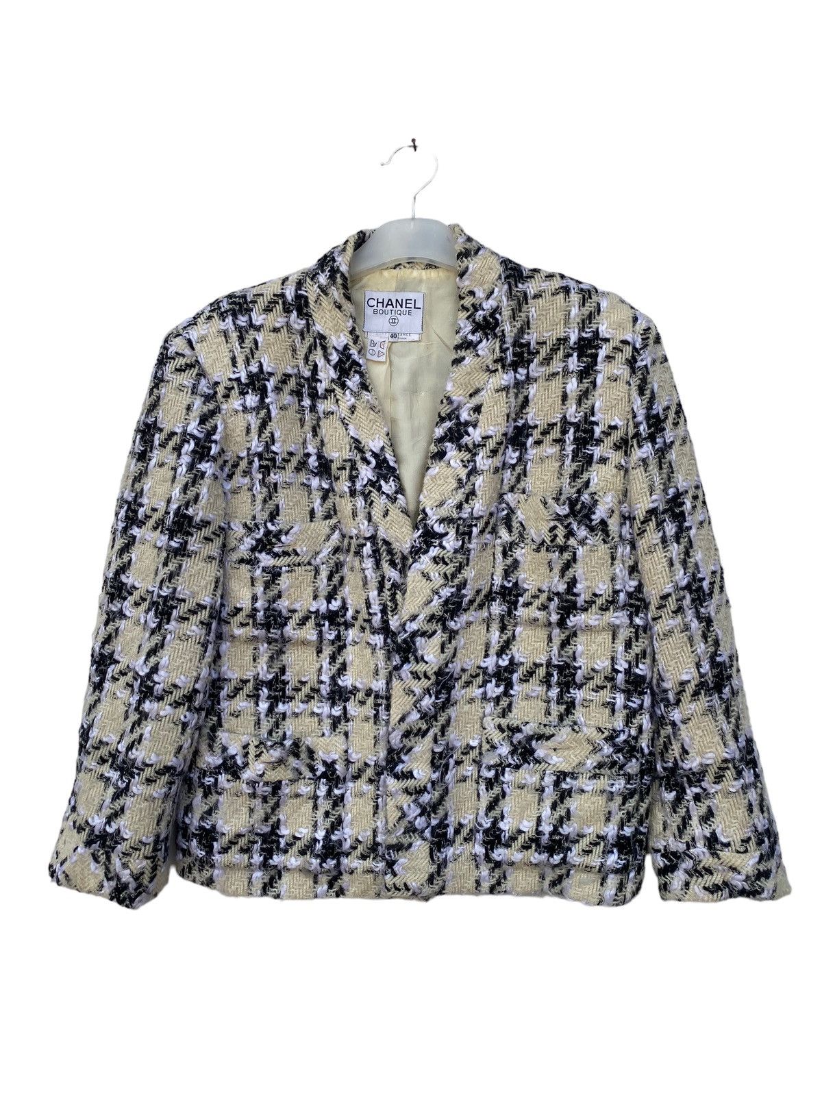 Chanel Vintage Chanel Boutique Houndstooth Jacket Size M / US 6-8 / IT 42-44 - 1 Thumbnail