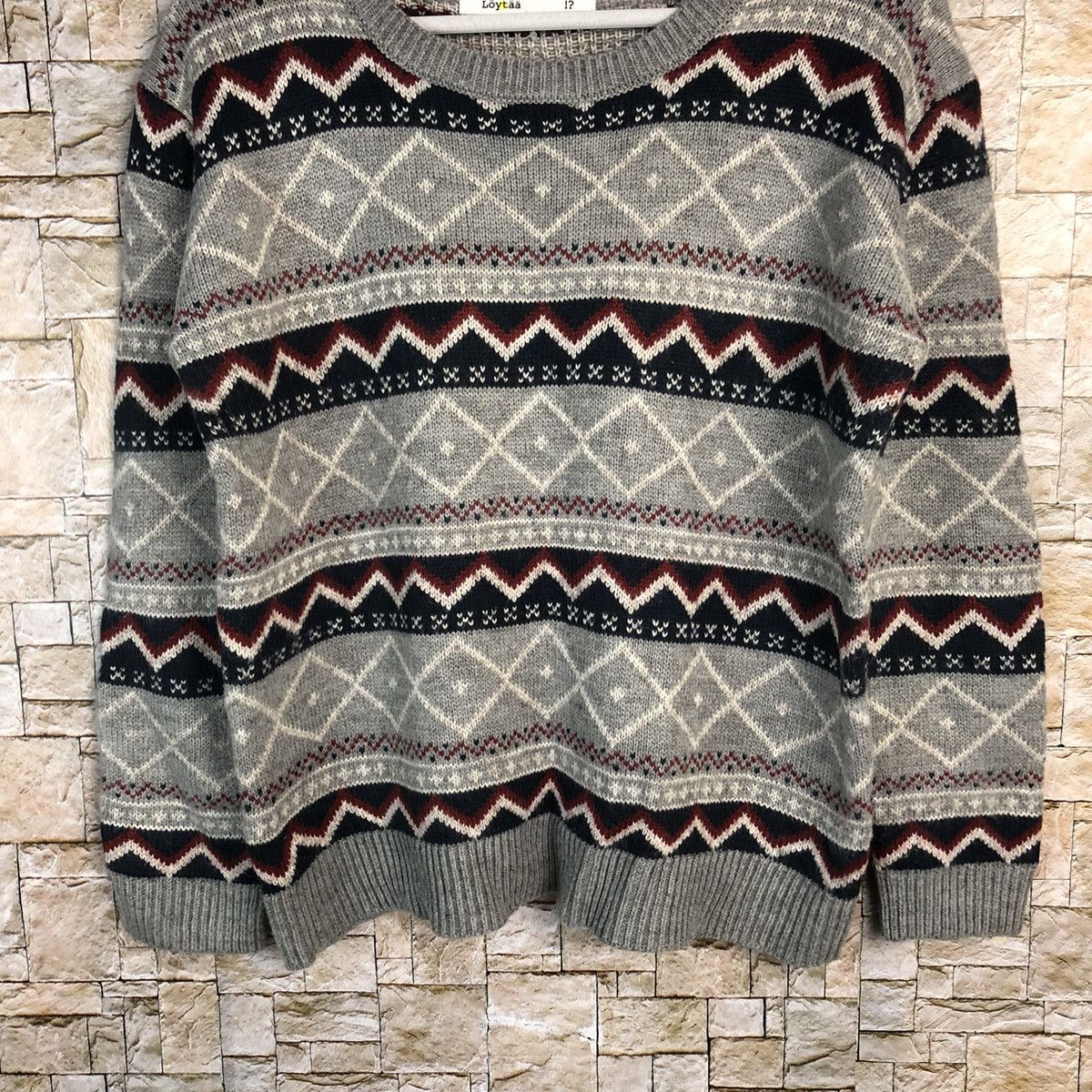 Homespun Knitwear DL Loy Taa Grey art vintage Knitwear #A262 Size US S / EU 44-46 / 1 - 3 Thumbnail