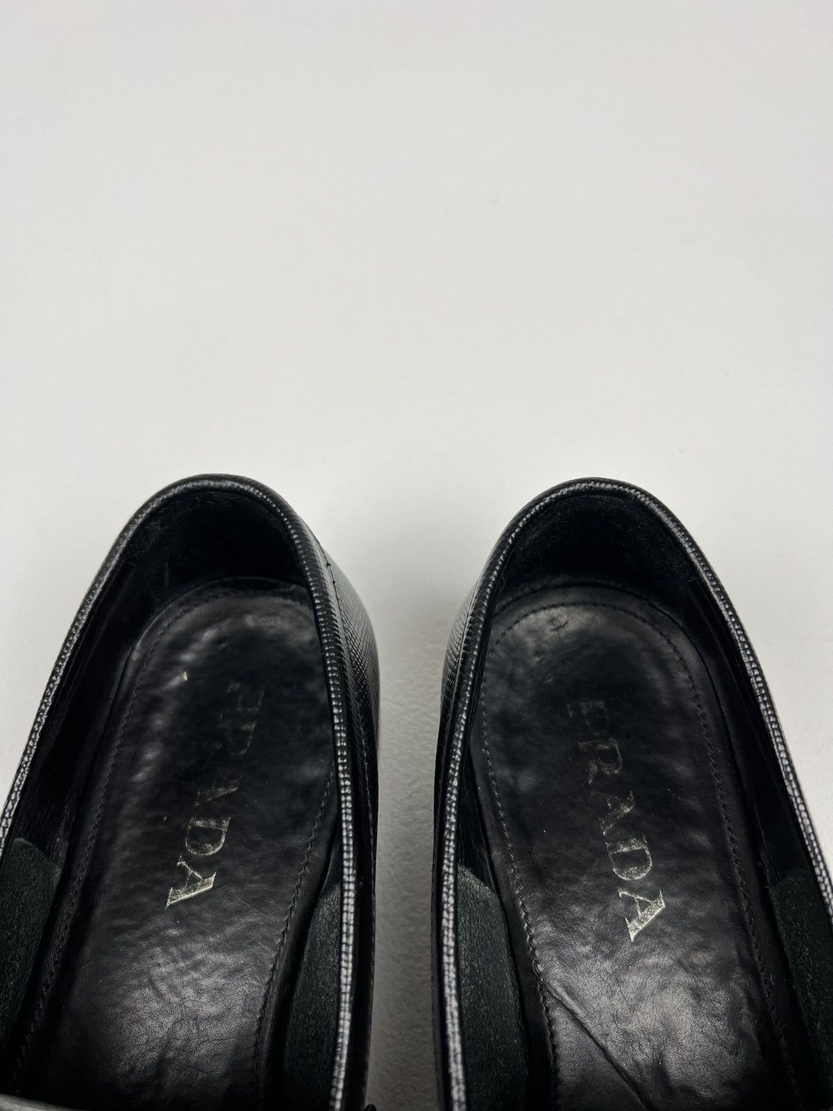 Prada PRADA Loafers Leather Saffiano Penny Shoes FOMS Black Men’s Size US 9.5 / EU 42-43 - 16 Thumbnail