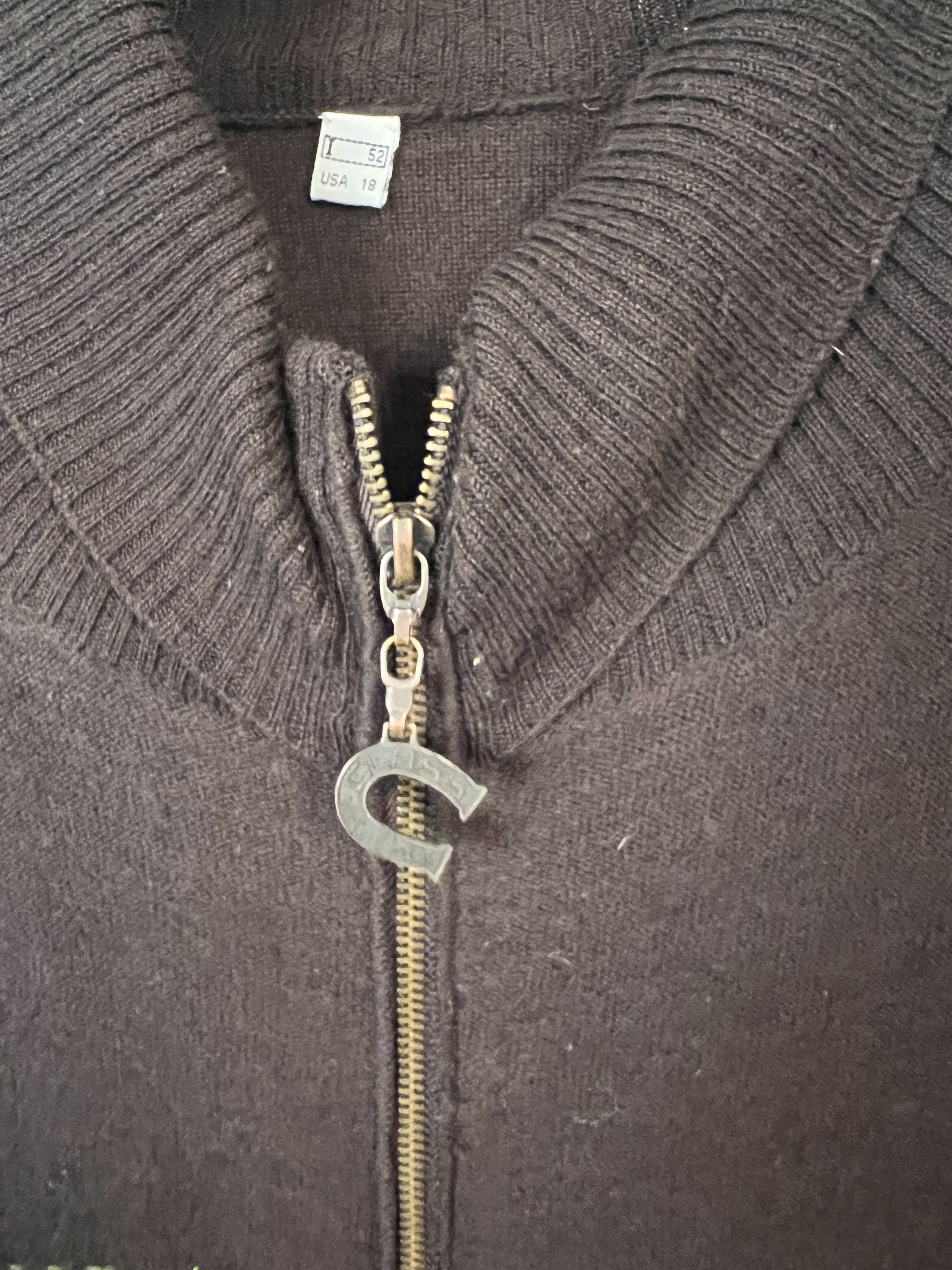 Roberto Cavalli Roberto Cavalli Class wool zip up snake sweater jacket Size US L / EU 52-54 / 3 - 5 Thumbnail