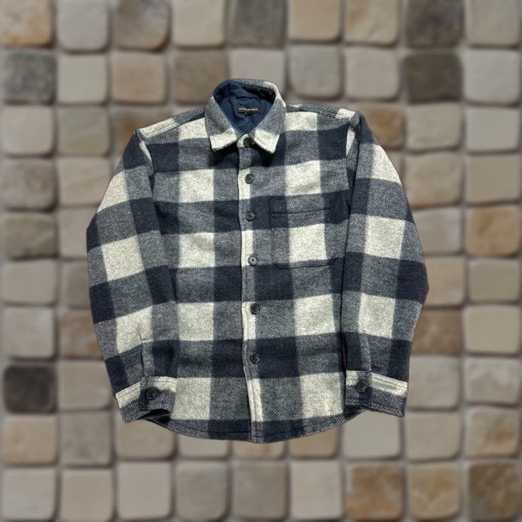 Banana Republic Banana Republic Shacket Mens Small Multicolor Plaid Flannel Lined Button Front Size US S / EU 44-46 / 1 - 1 Thumbnail