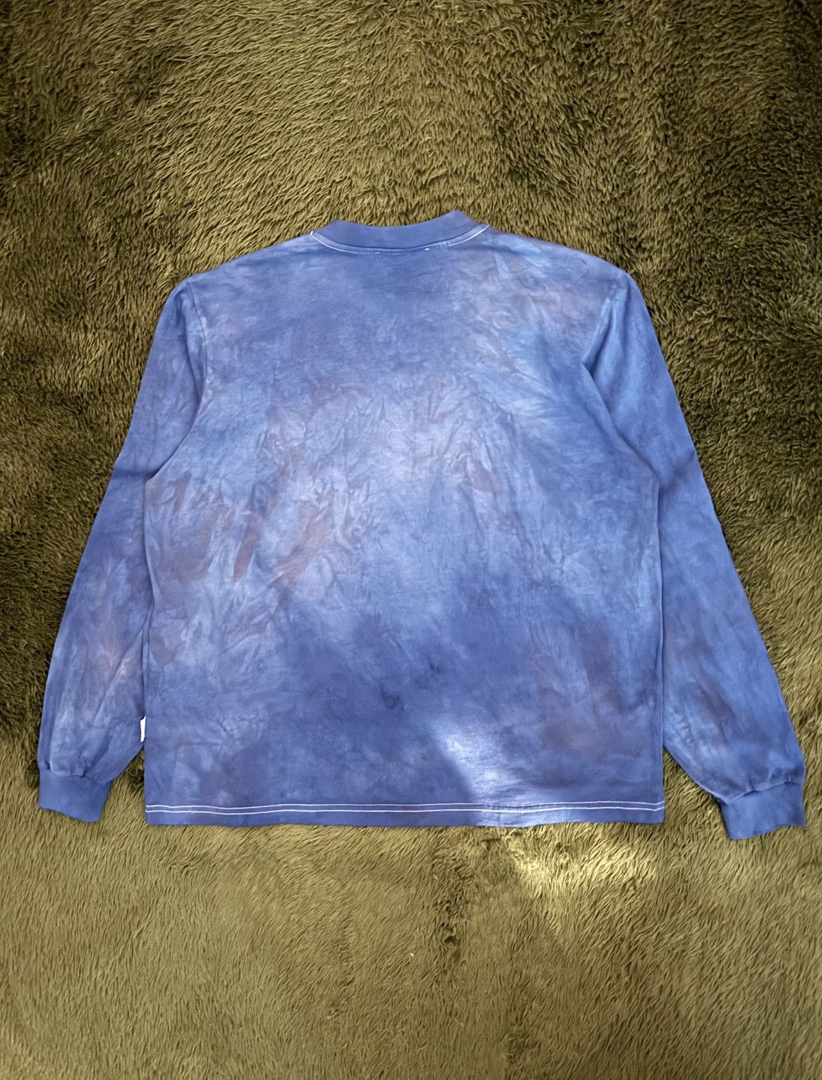 Sunnei [M] SUNNEI Hand-Dyed Logo Print Long Sleeve — Indigo Size US M / EU 48-50 / 2 - 7 Thumbnail