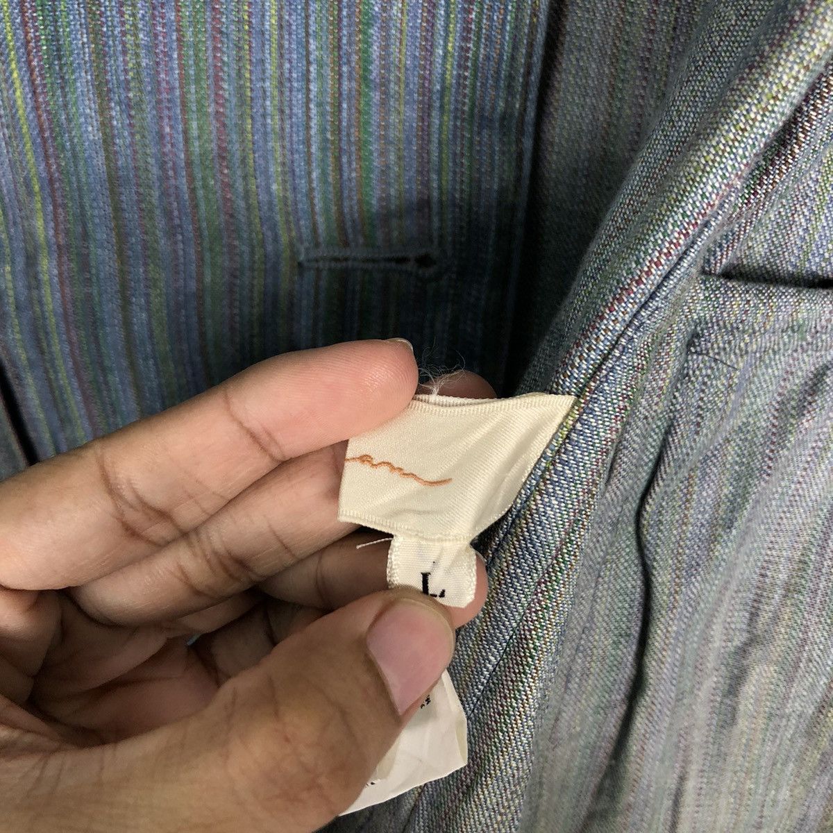 Japanese Brand 🔥Vintage Hickory Chore Jacket Military Style Issey Miyake Size US L / EU 52-54 / 3 - 18 Thumbnail