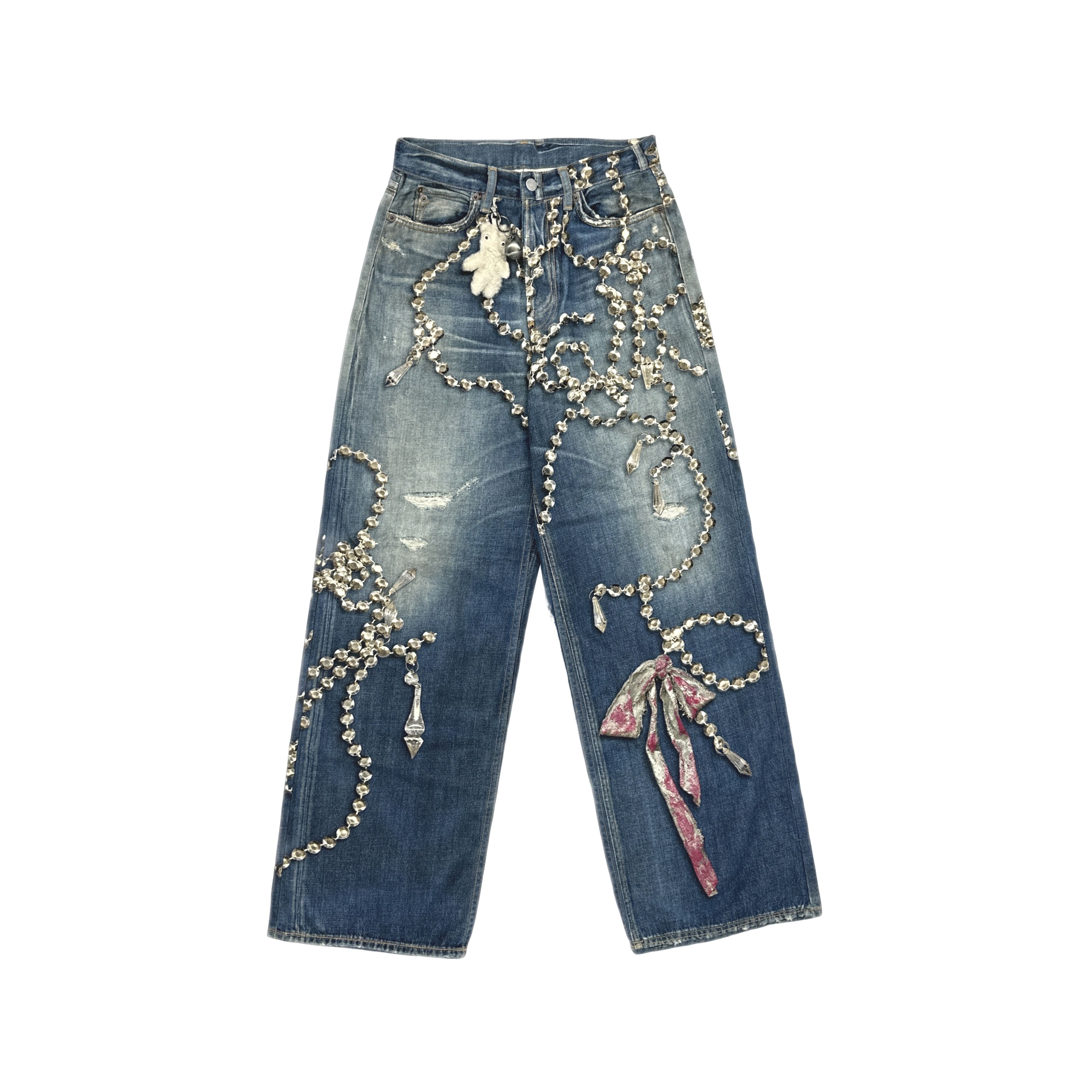 Acne Studios Acne Studios 3D Bear Print 1981 Denim Jeans XS Size US 28 / EU 44 - 1 Thumbnail