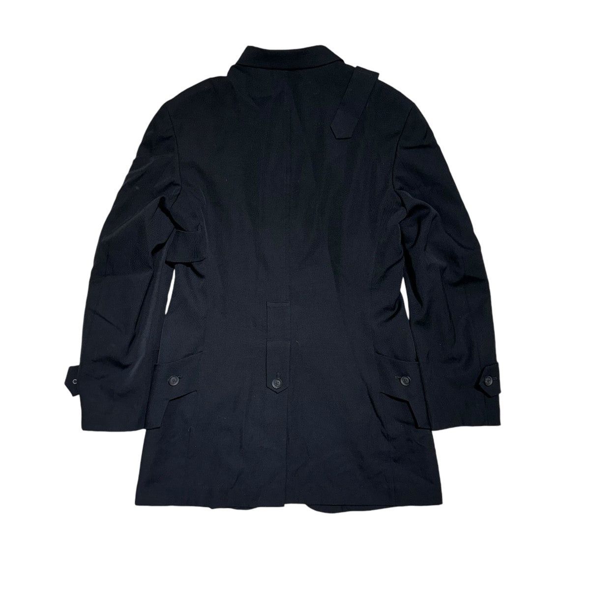 Yohji Yamamoto Yohji Yamamoto Tab flap JKT Jacket HN-J15-100 Size US M / EU 48-50 / 2 - 2 Thumbnail