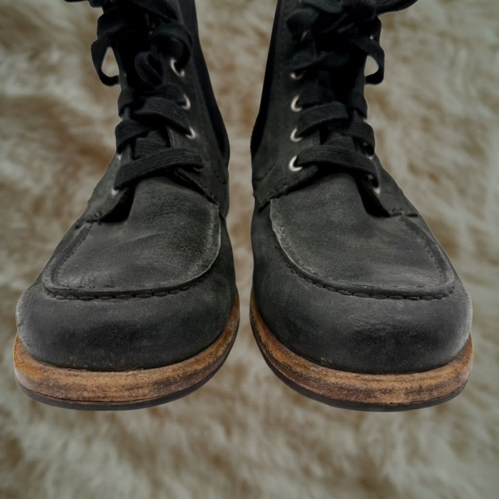 Ugg Ugg Mens Jarrett Faded Black Lace Up Leather Ankle Boots Size 10 Block Heel Size US 10 / EU 43 - 1 Thumbnail
