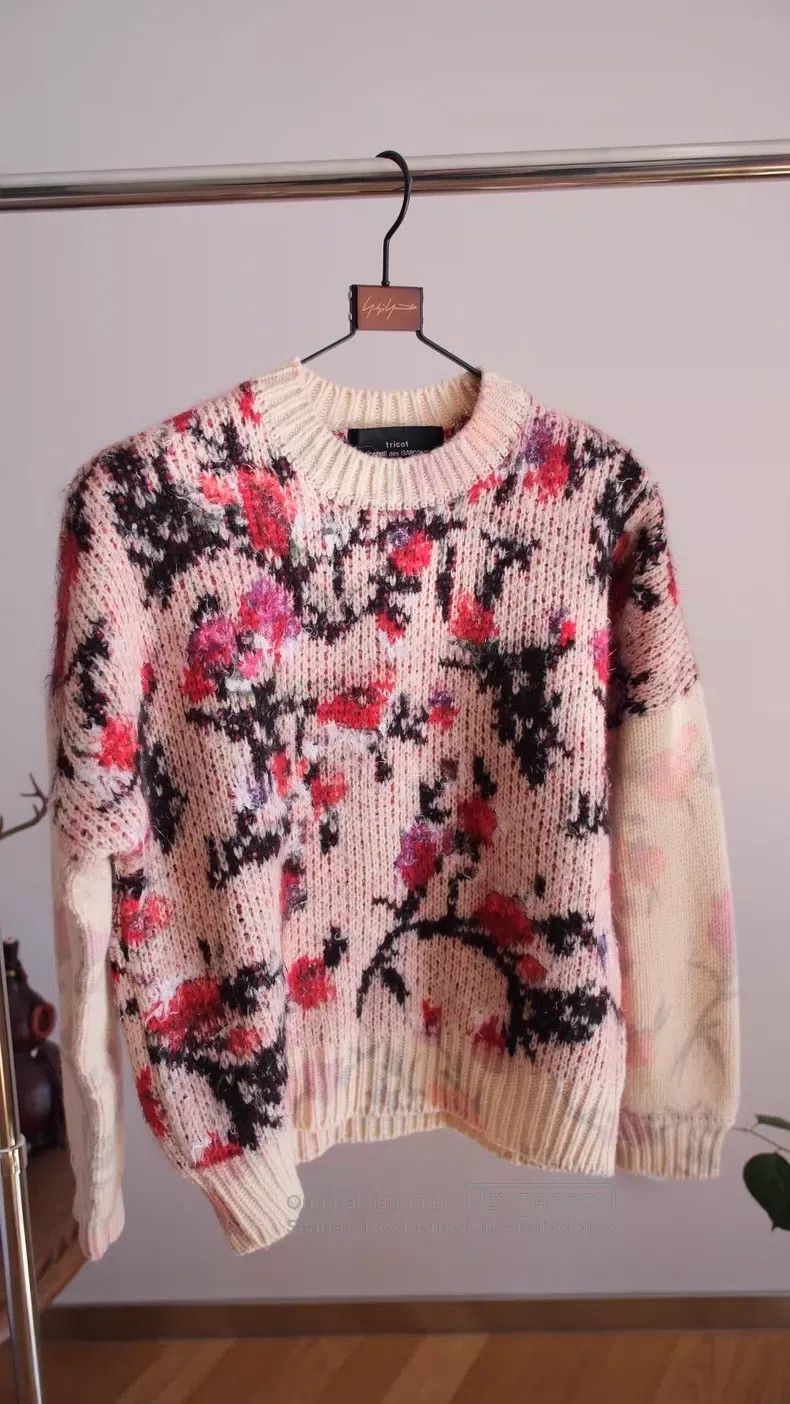 Comme des Garcons Comme Des Garcons Knitted sweater knitted flower sweater Size S / US 4 / IT 40 - 2 Thumbnail