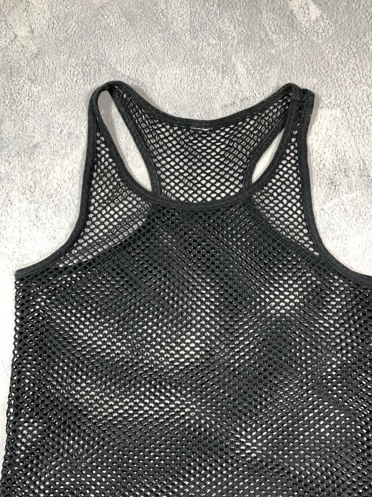 Japanese Brand × Vintage Vintage 90s AvantGarde mesh tank top Japanese streetwear Size S / US 4 / IT 40 - 4 Thumbnail