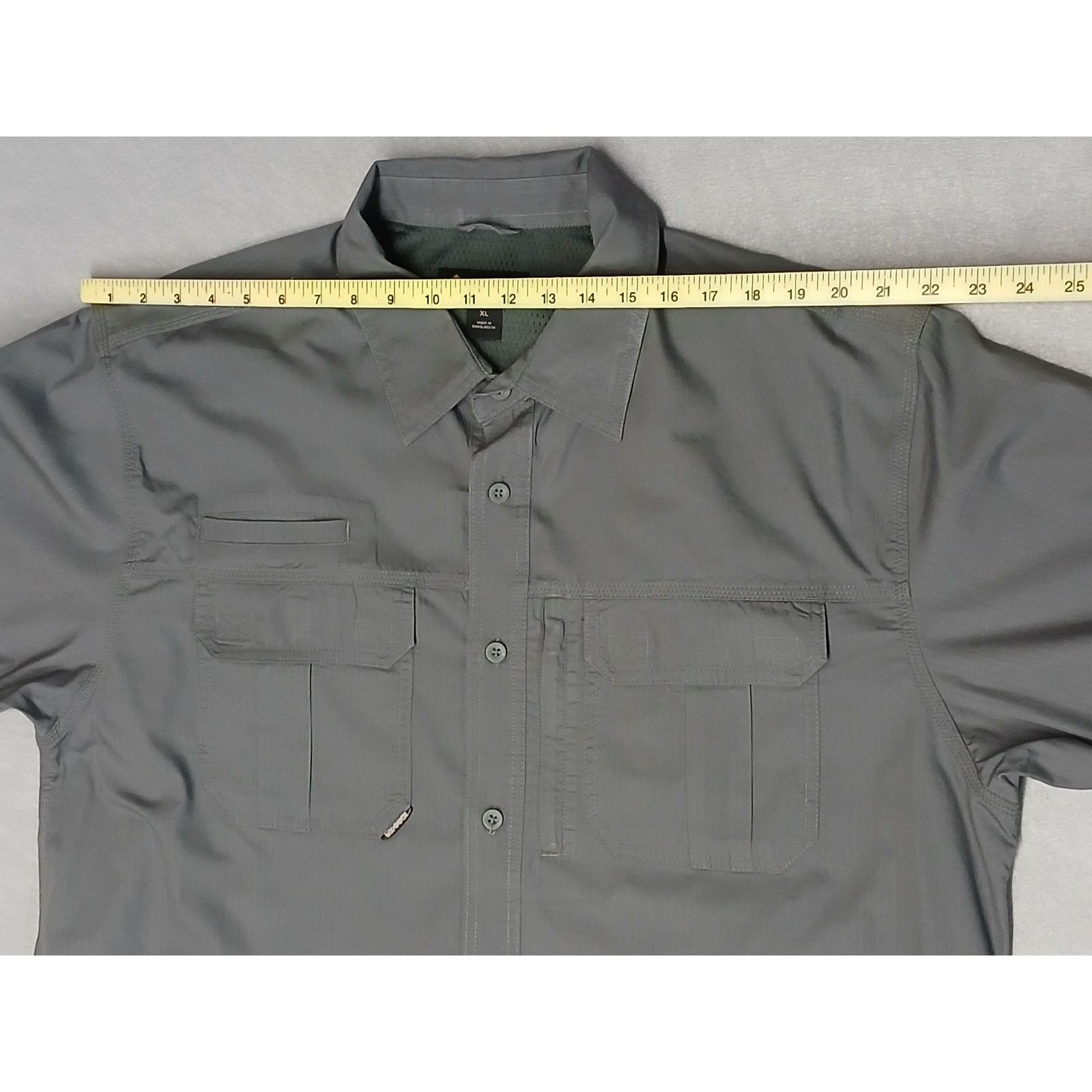 Other Dri Duck (XL) Gray Cotton Blend Velcro Dress Shirt Size US XL / EU 56 / 4 - 6 Thumbnail
