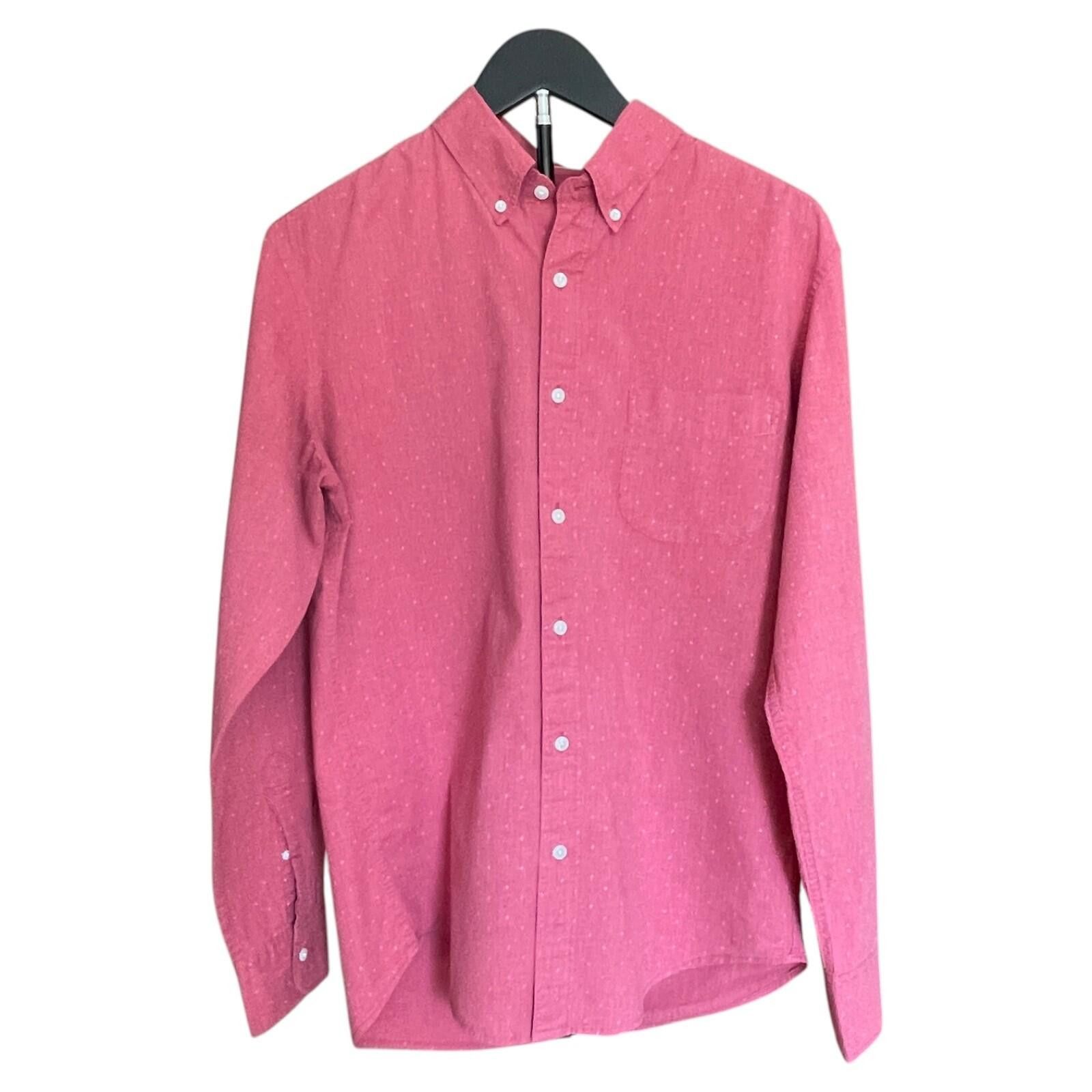 J.Crew J.Crew Secret Wash Shirt Mens Medium Pink Button Down CLEAN! Size US M / EU 48-50 / 2 - 1 Thumbnail