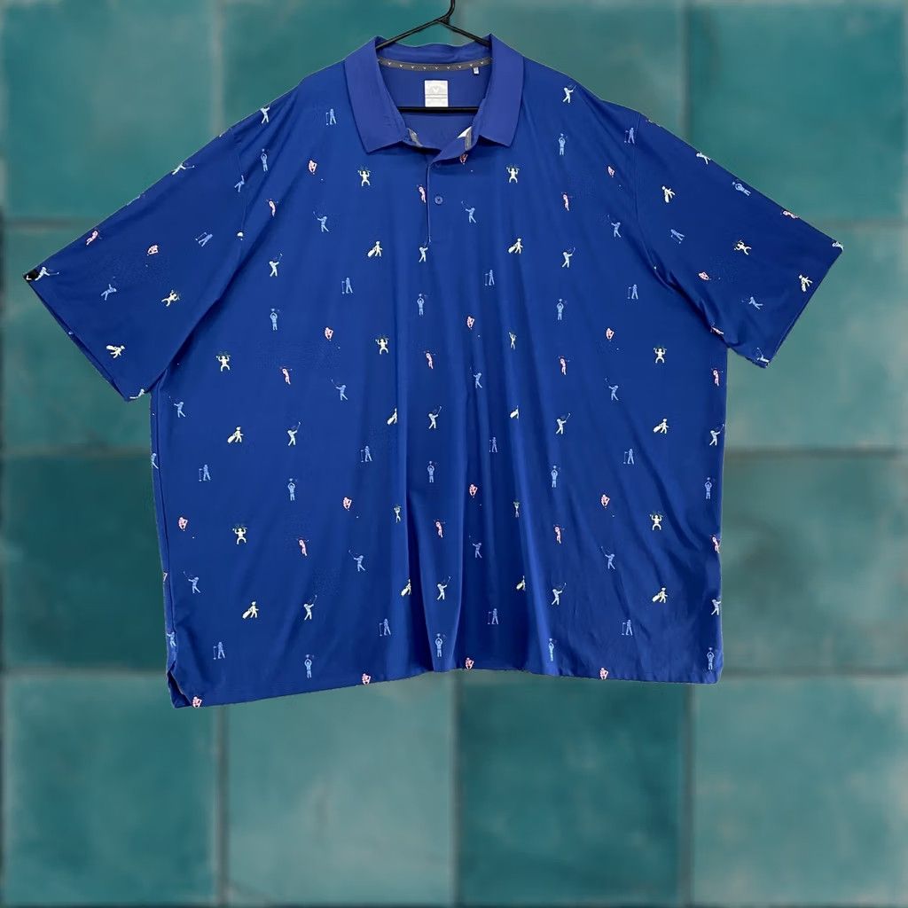Callaway Callaway Polo Shirt Mens 5XLT Blue Golf Opti-Dri Big & Tall Short Sleeve Pol o Shirt? Size US XXL / EU 58 / 5 - 1 Thumbnail