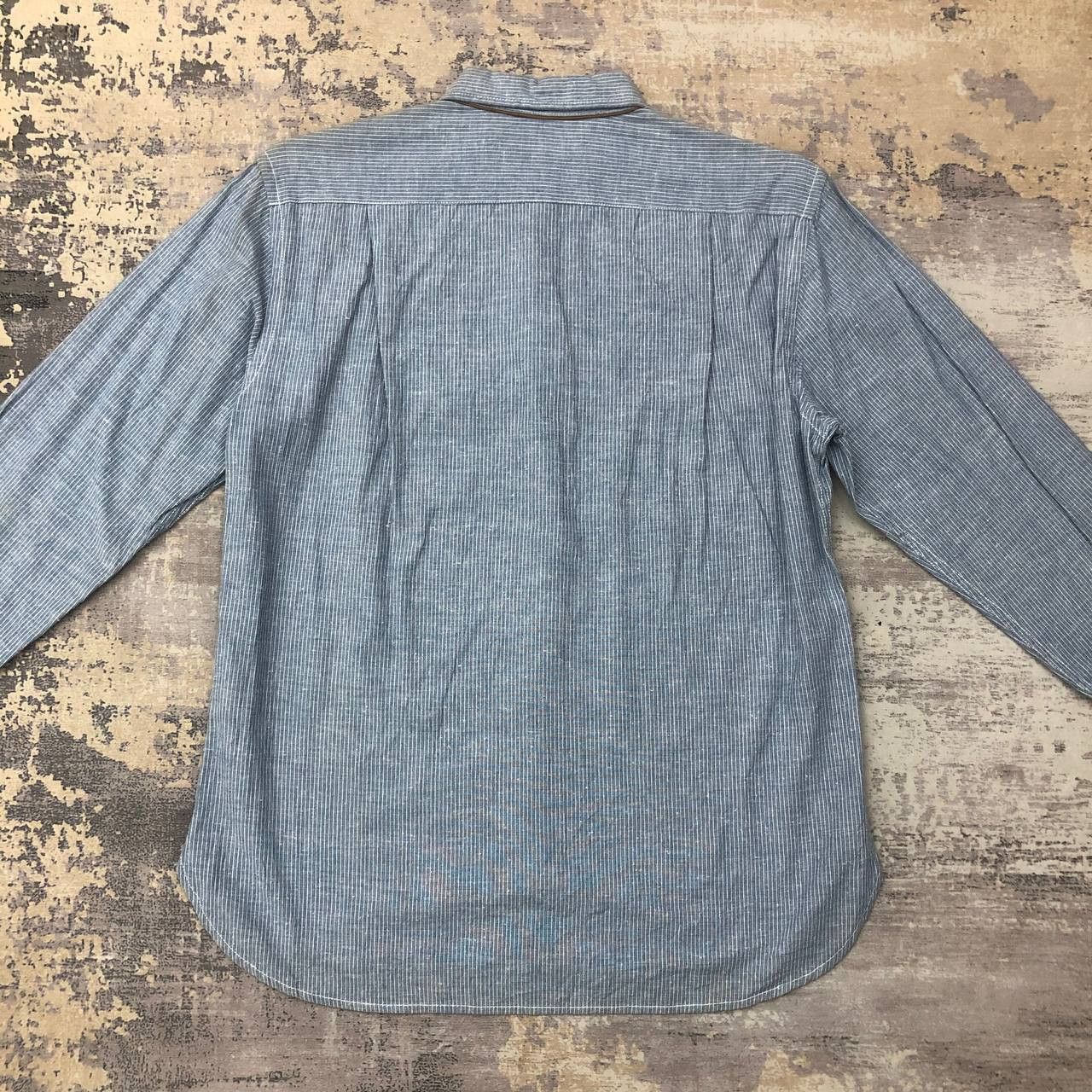 Kansai Yamamoto T480 KANSAI JEANS HICKORY STRIPE DENIM SHIRTS Size US L / EU 52-54 / 3 - 2 Thumbnail