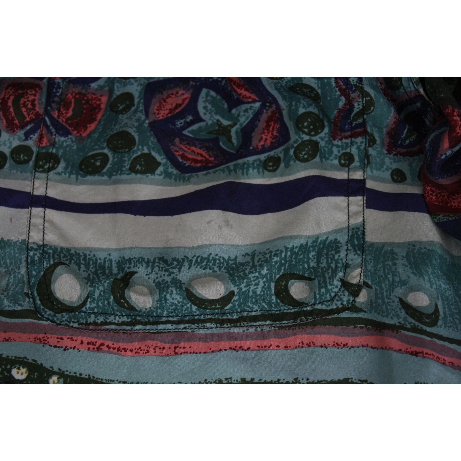 Vintage Acajac Silk Shirt Mens S Abstract Retro Button Up 90s Style Size US S / EU 44-46 / 1 - 4 Thumbnail