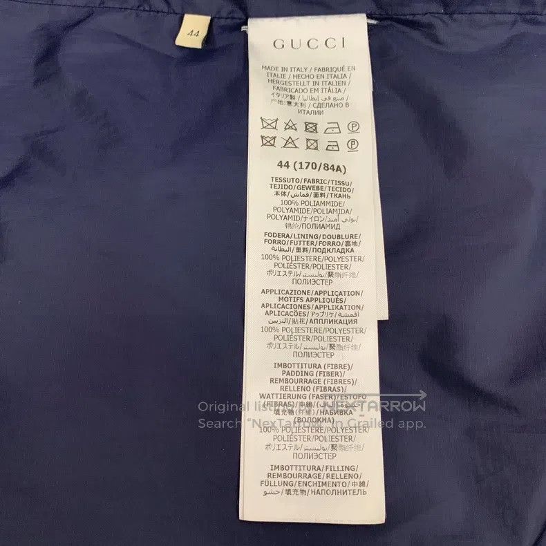 Other Gucci Dark blue logo embroidered shiny stand-up collar lon Size US S / EU 44-46 / 1 - 7 Thumbnail