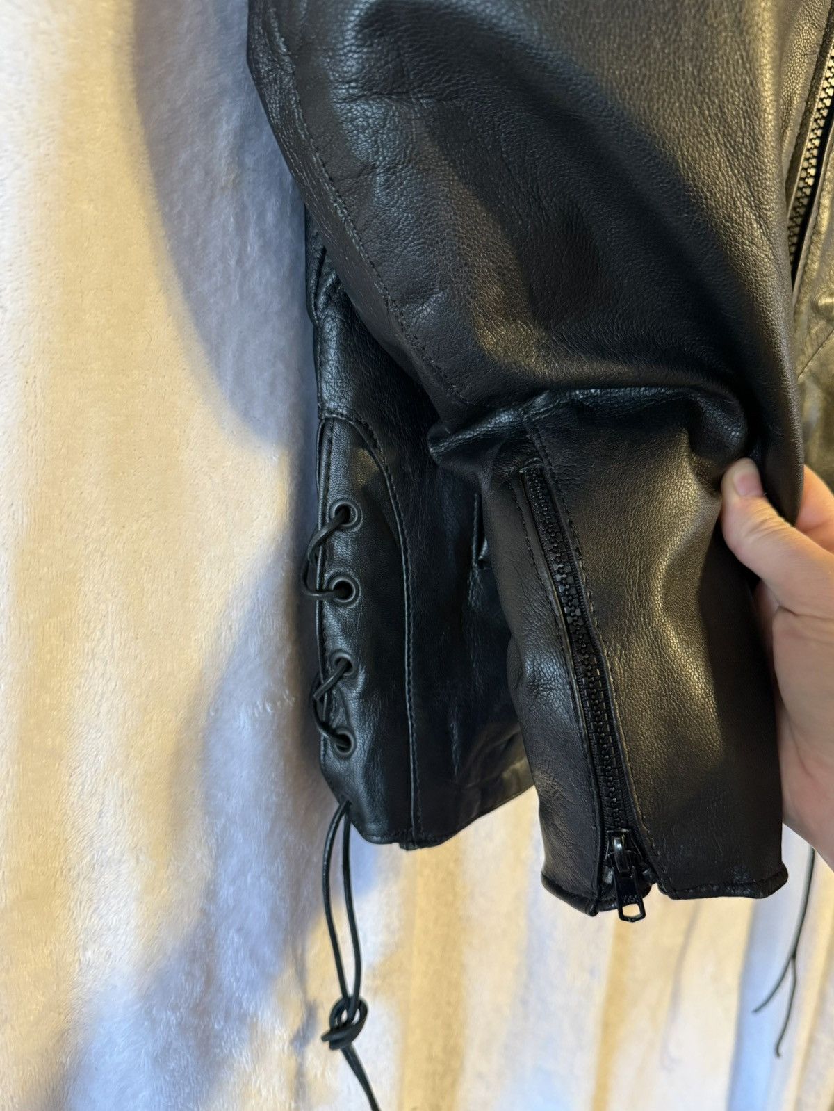 Other VTG Barney’s Leather size medium black leather biker jacket Size M / US 6-8 / IT 42-44 - 7 Thumbnail