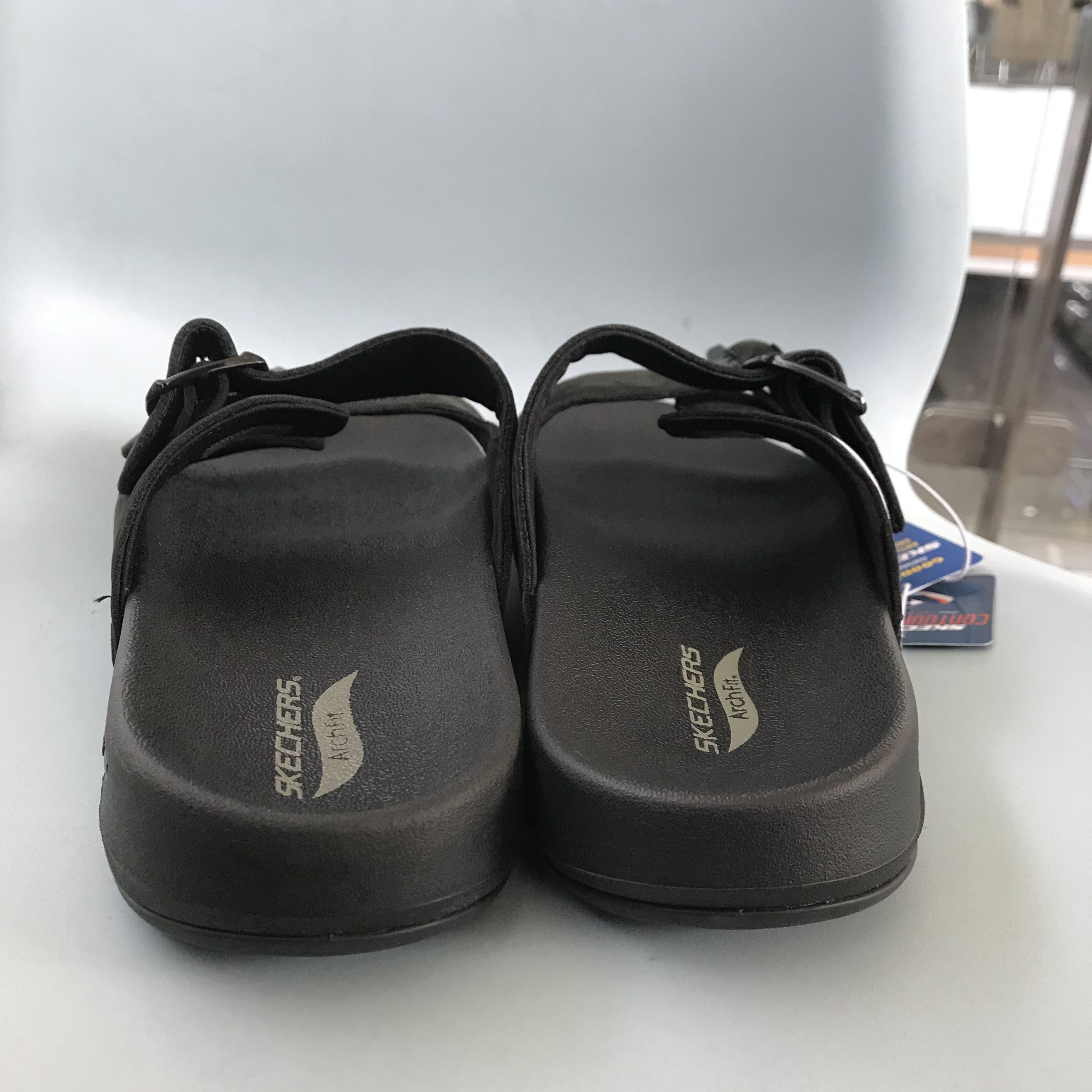 SKECHERS Skechers archfit sandals slipper black Suede arizona 2 Size US 11.5 / EU 44-45 - 8 Thumbnail