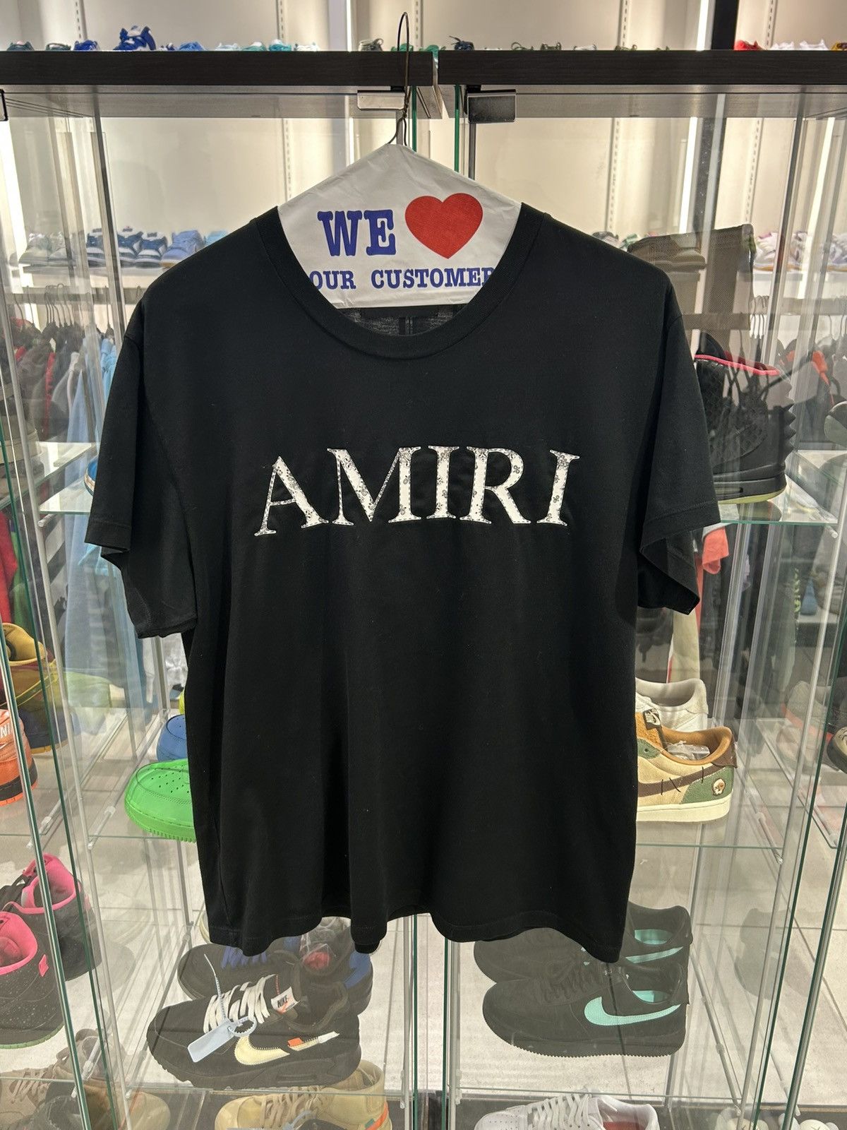 Amiri Amiri black bandana logo tee shirt Size US L / EU 52-54 / 3 - 1 Thumbnail