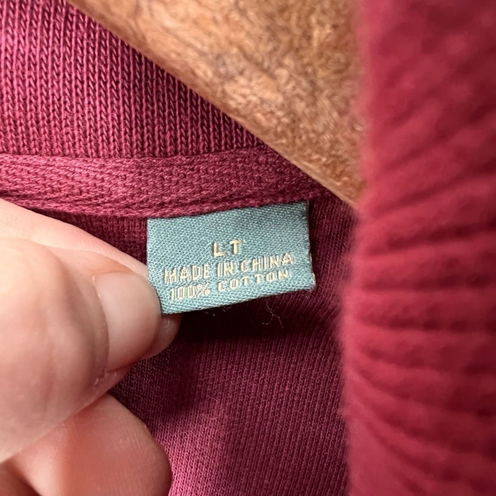Tommy Bahama Tommy Bahama Sweater Mens LT Quarter Zip Pullover Cotton 1/4 Zip Logo Mock Neck Red Big & Tall SSW Size US L / EU 52-54 / 3 - 5 Thumbnail
