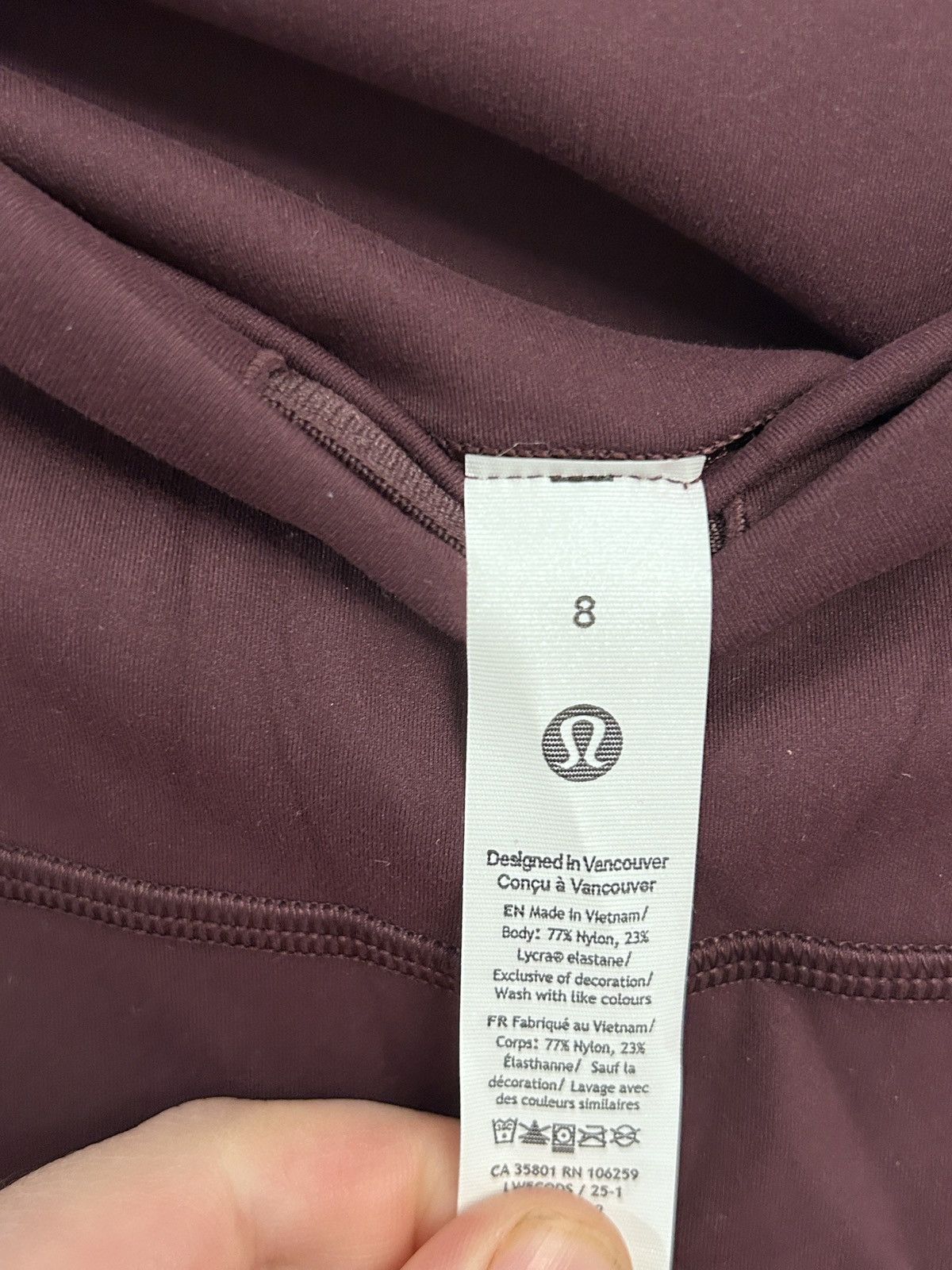 Lululemon Lululemon Wunder Train High-Rise Tight 28 8 Goodnight Plum Size 30" / US 8 / IT 44 - 8 Thumbnail
