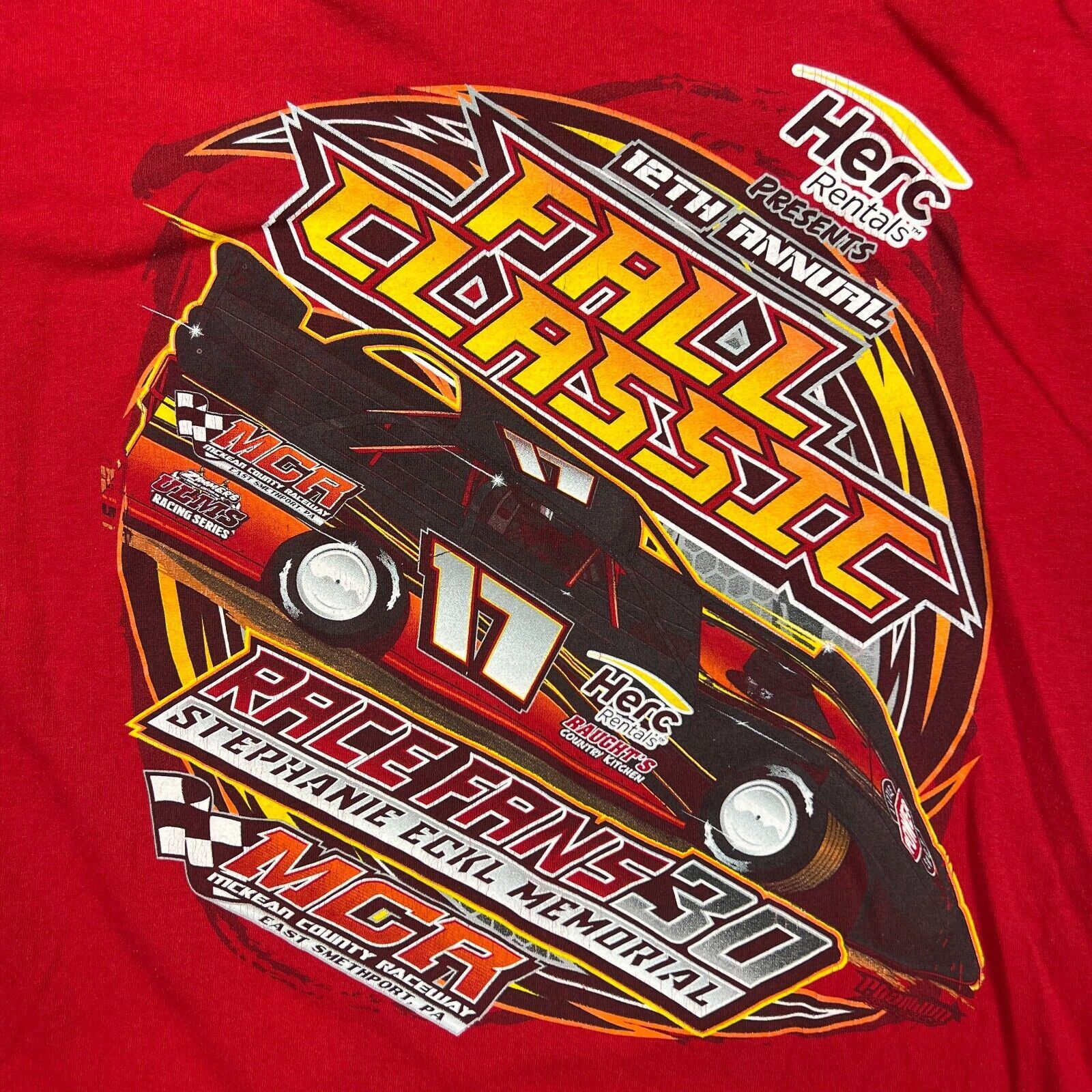 NASCAR × Vintage 2016 Fall NASCAR Racing T Shirt Double Sided Graphic Tee Size US L / EU 52-54 / 3 - 3 Thumbnail