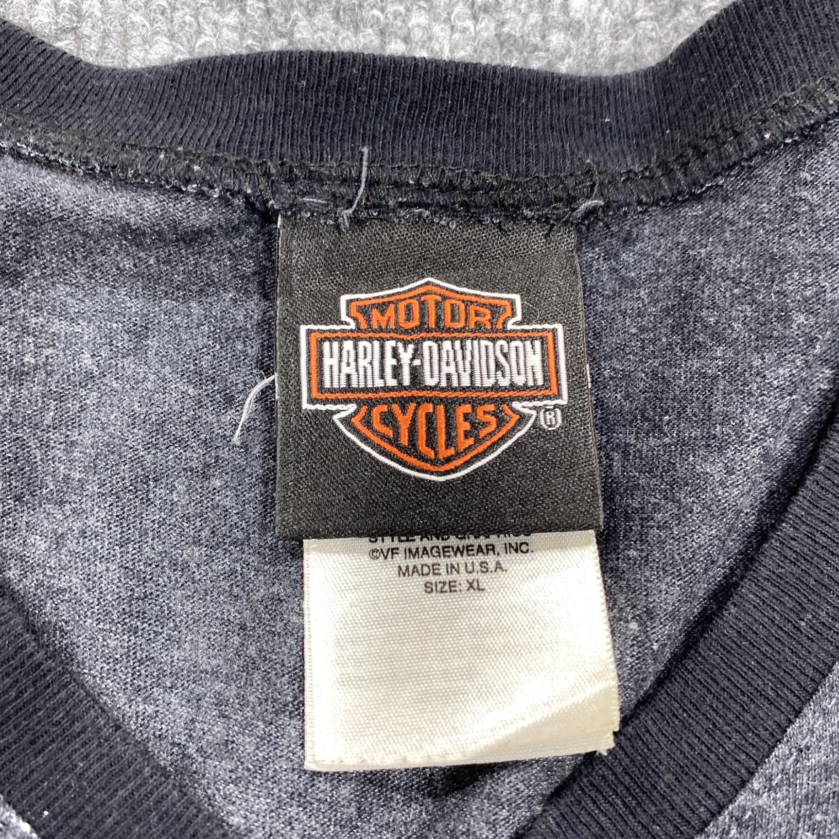 Harley Davidson Harley-Davidson Shirt Womens XL Gray Long Sleeve V-Neck Motorcycle Graphic Tee Size XL / US 12-14 / IT 48-50 - 3 Thumbnail