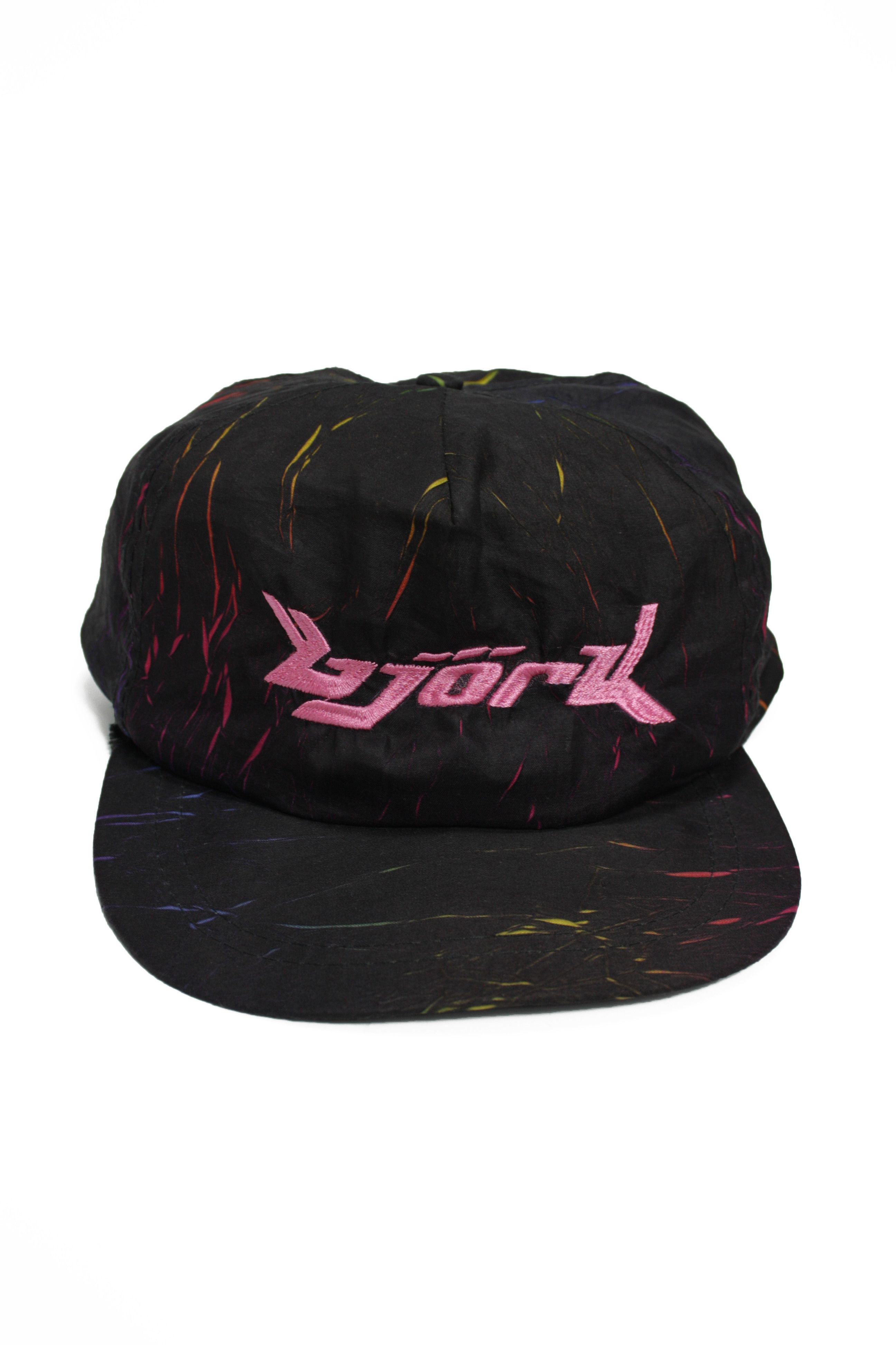 Pre-owned Avant Garde X Vintage Bjork 90's Vintage Multicolor Snapback Cap Hat In Black