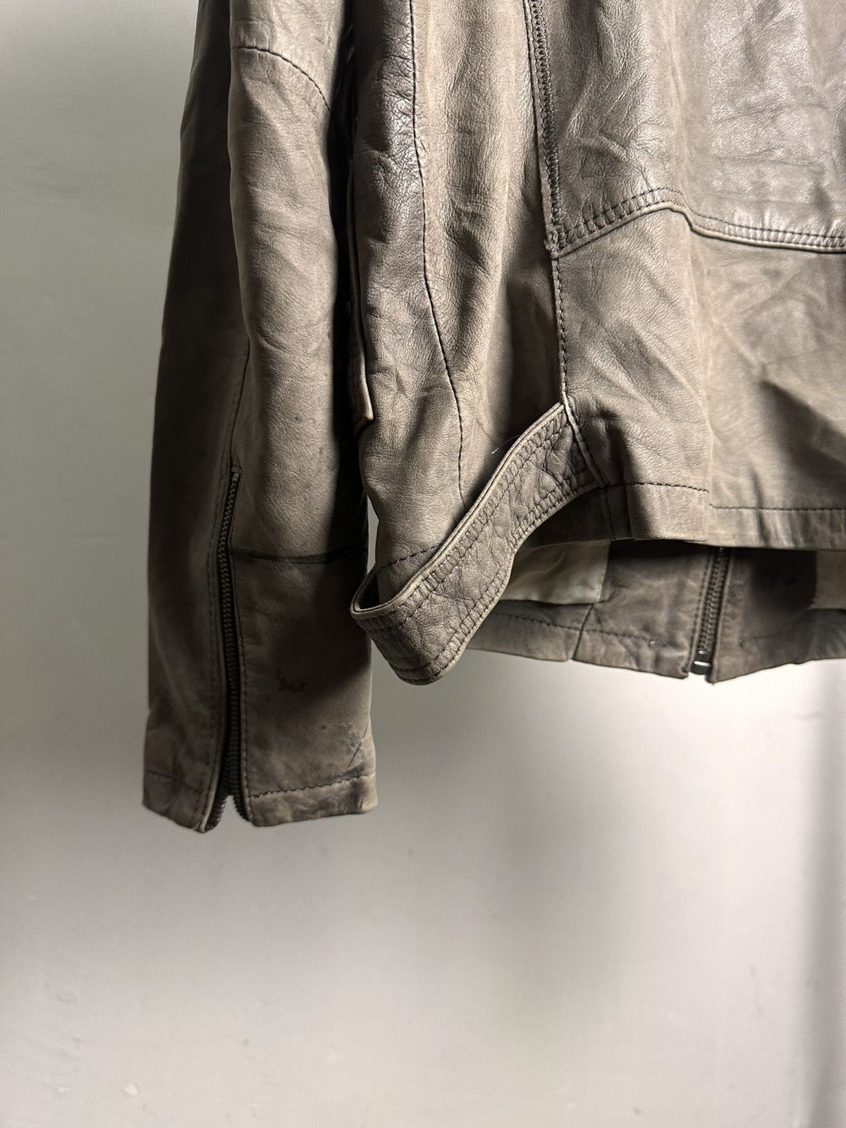Jean Paul Gaultier 00’s Jean Paul Gaultier Sheepskin Leather Biker Jacket Size US M / EU 48-50 / 2 - 13 Thumbnail