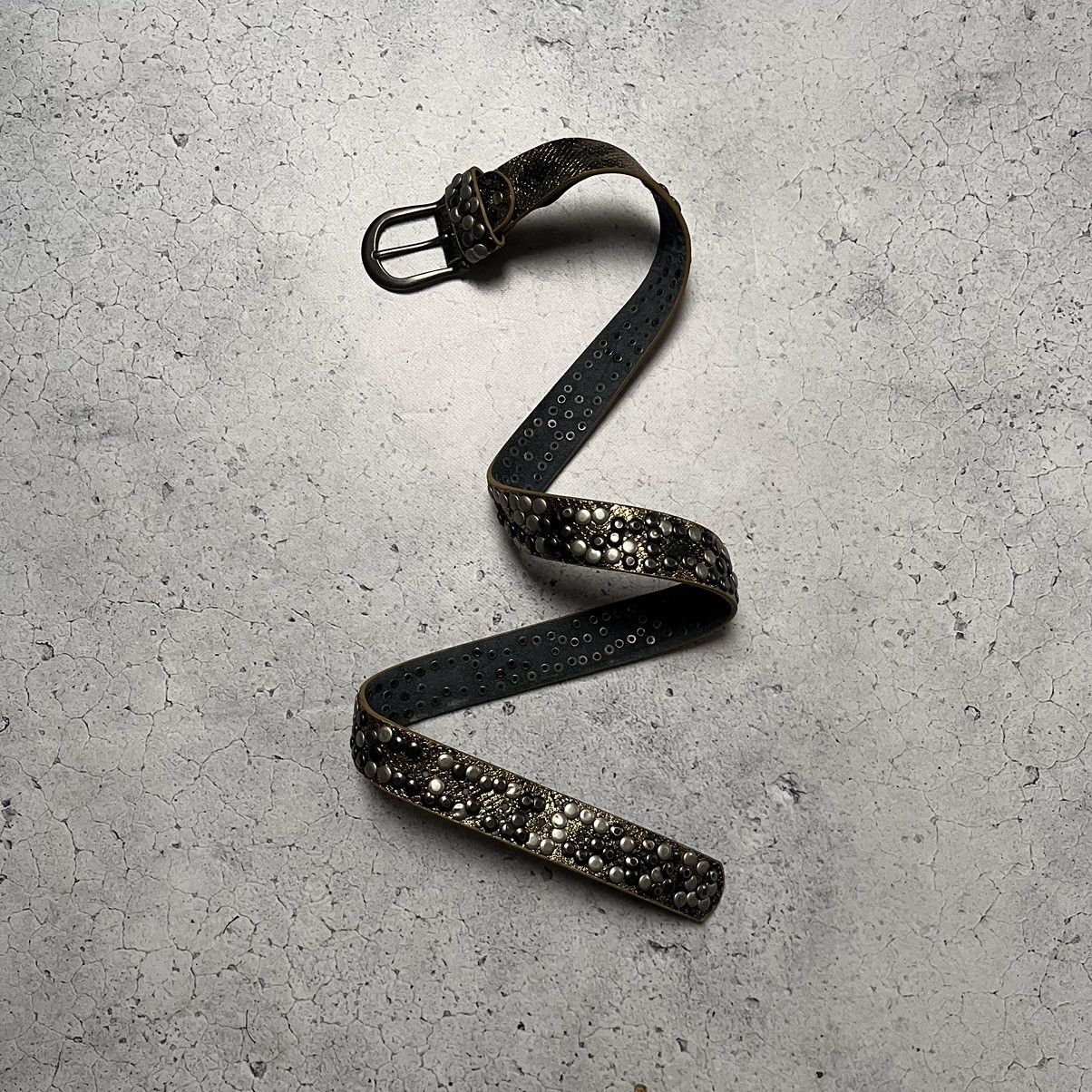 Japanese Brand × Vintage Vintage Leather Belt Y2K Opium Style B.B Simon Size ONE SIZE - 1 Thumbnail
