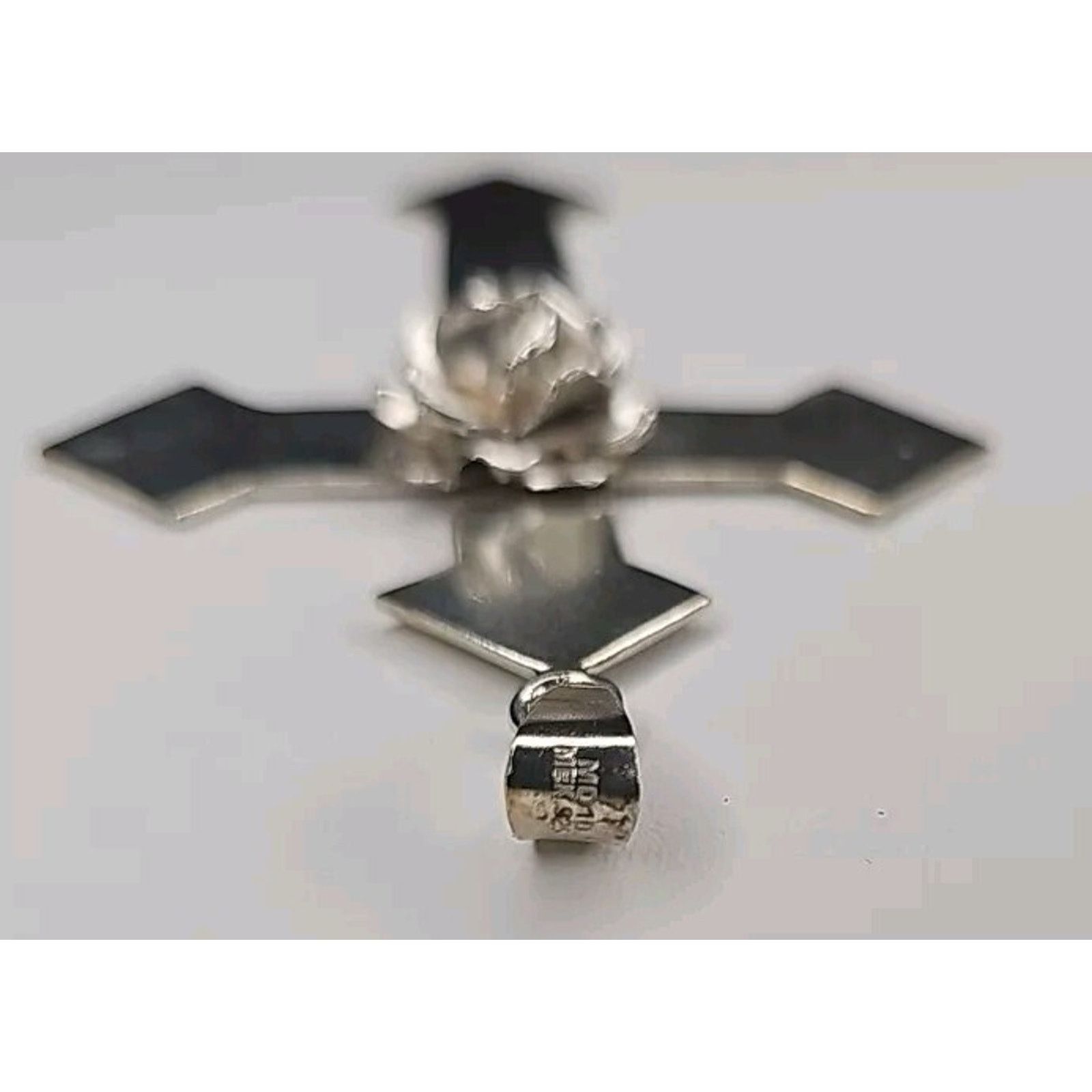 Other Silver 925 Cross Crucifex Pendant Charm Rose Size ONE SIZE - 7 Thumbnail