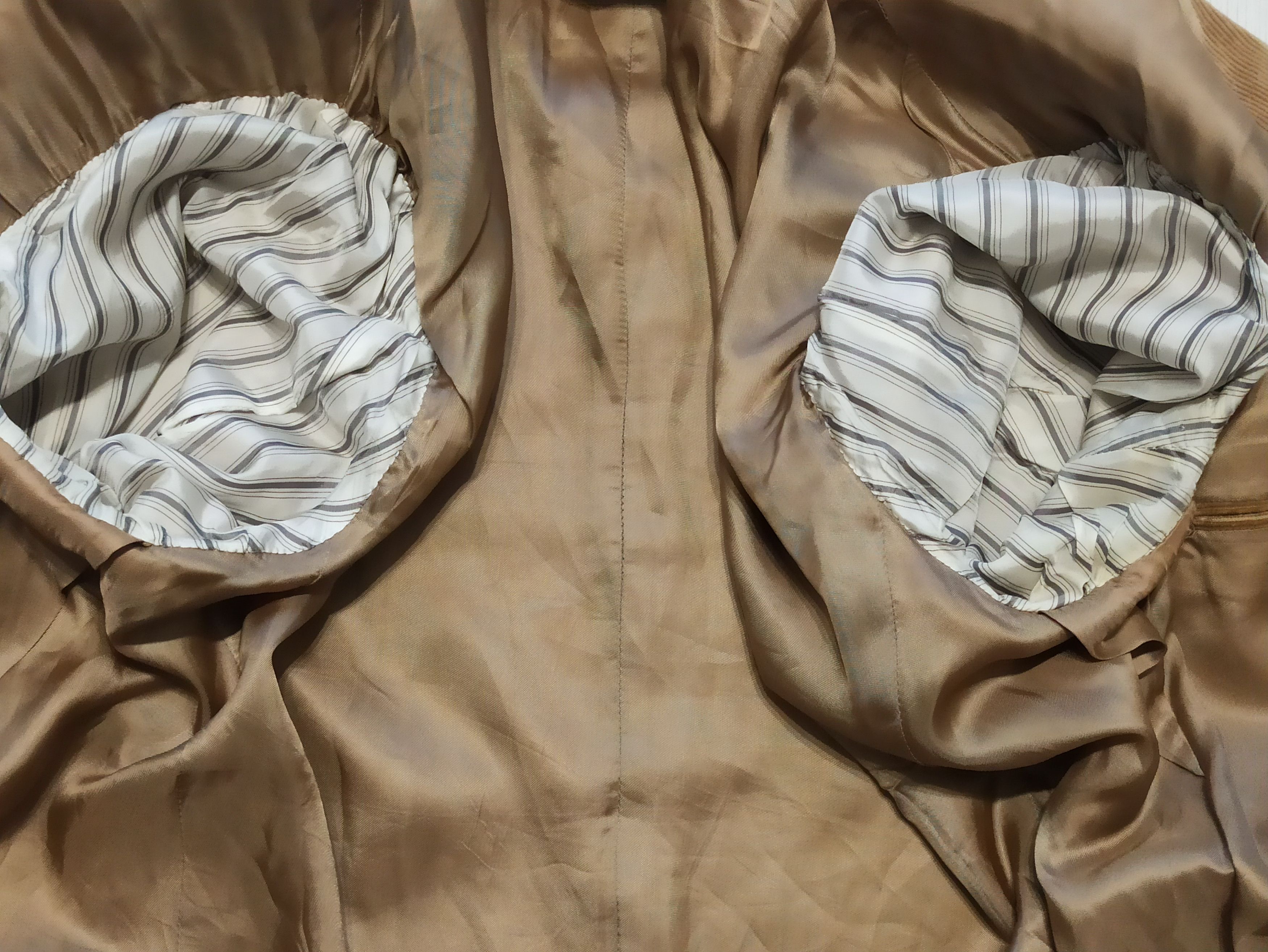 Caruso R.Caruso Vintage Handmade Corduroy Blazer IT 56 US 46 Size 46R - 6 Thumbnail