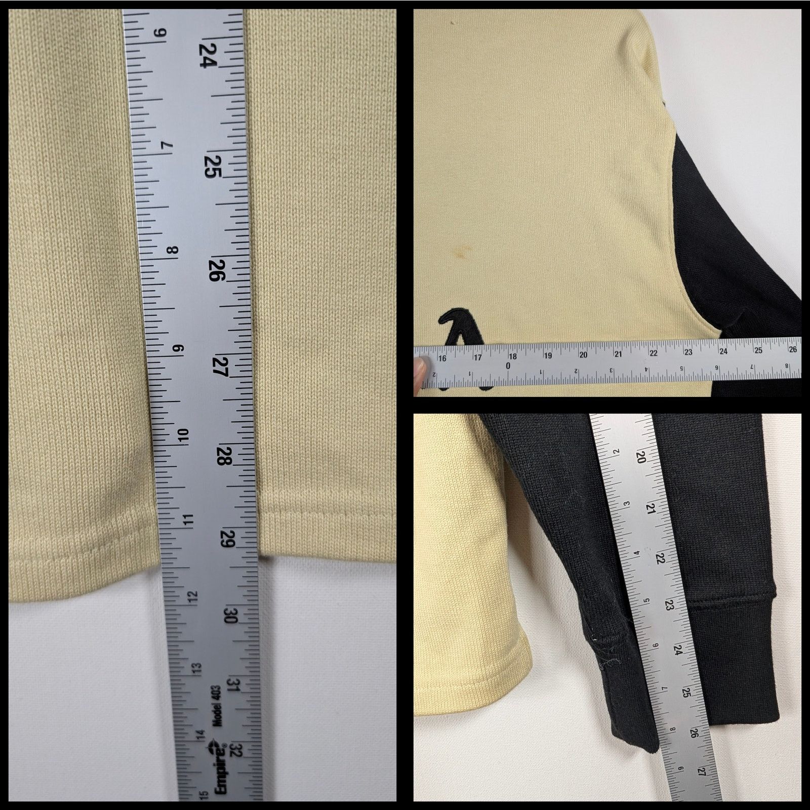 4HUNNID 4hunnid 1964 Impala Long Sleeve Polo Black White Men’s USED Size US XL / EU 56 / 4 - 7 Thumbnail