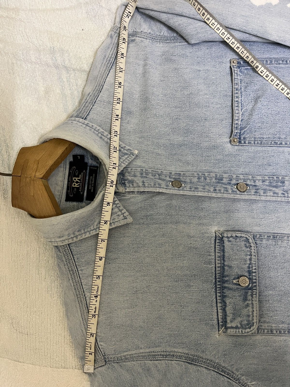 RRL Ralph Lauren RRL Ralph Lauren Denim Shirt Size US L / EU 52-54 / 3 - 23 Thumbnail