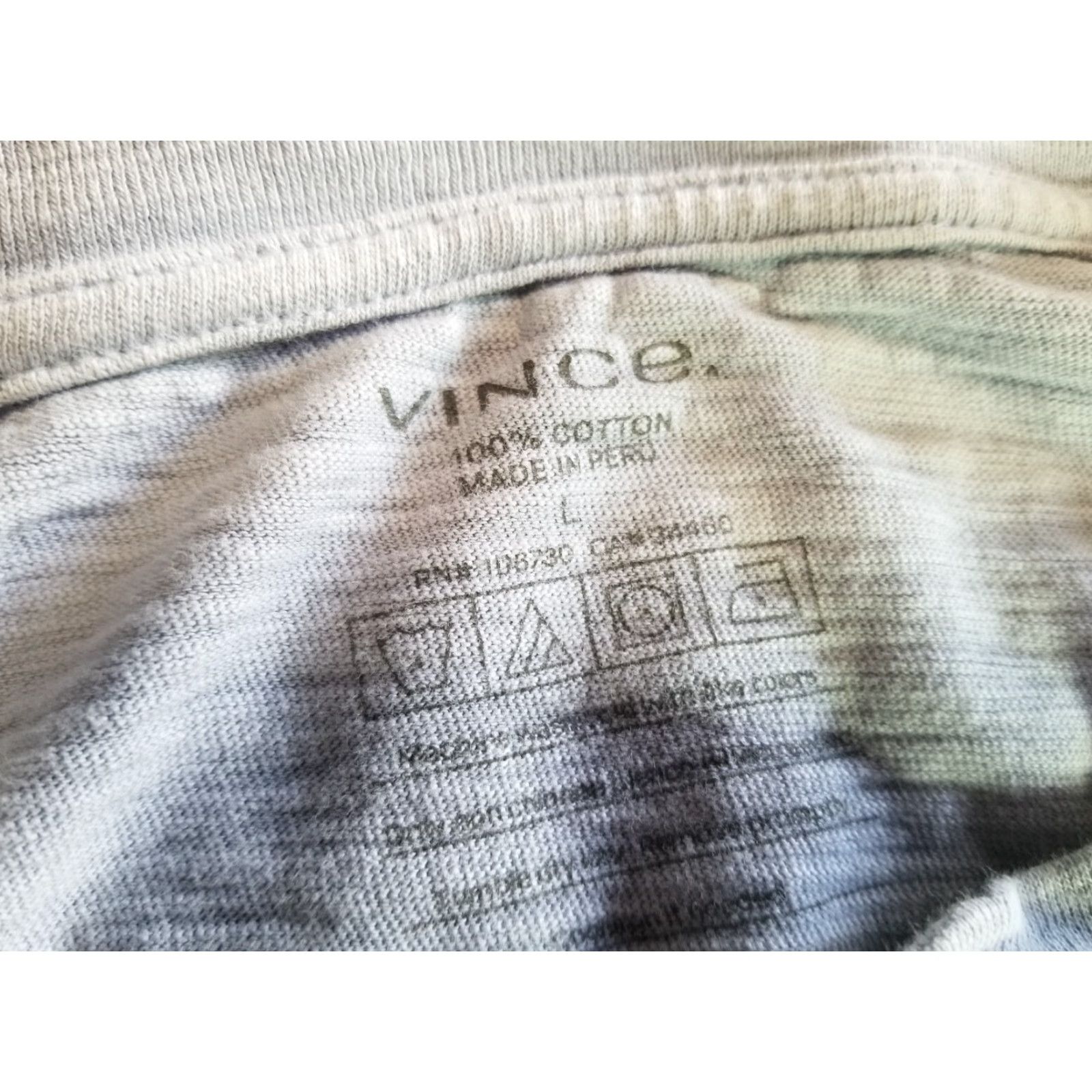 Vince Vince Men Shirt L Blue Short Sleeve V-Neck T-Shirt Regular Fit See All Pics Size US L / EU 52-54 / 3 - 7 Thumbnail