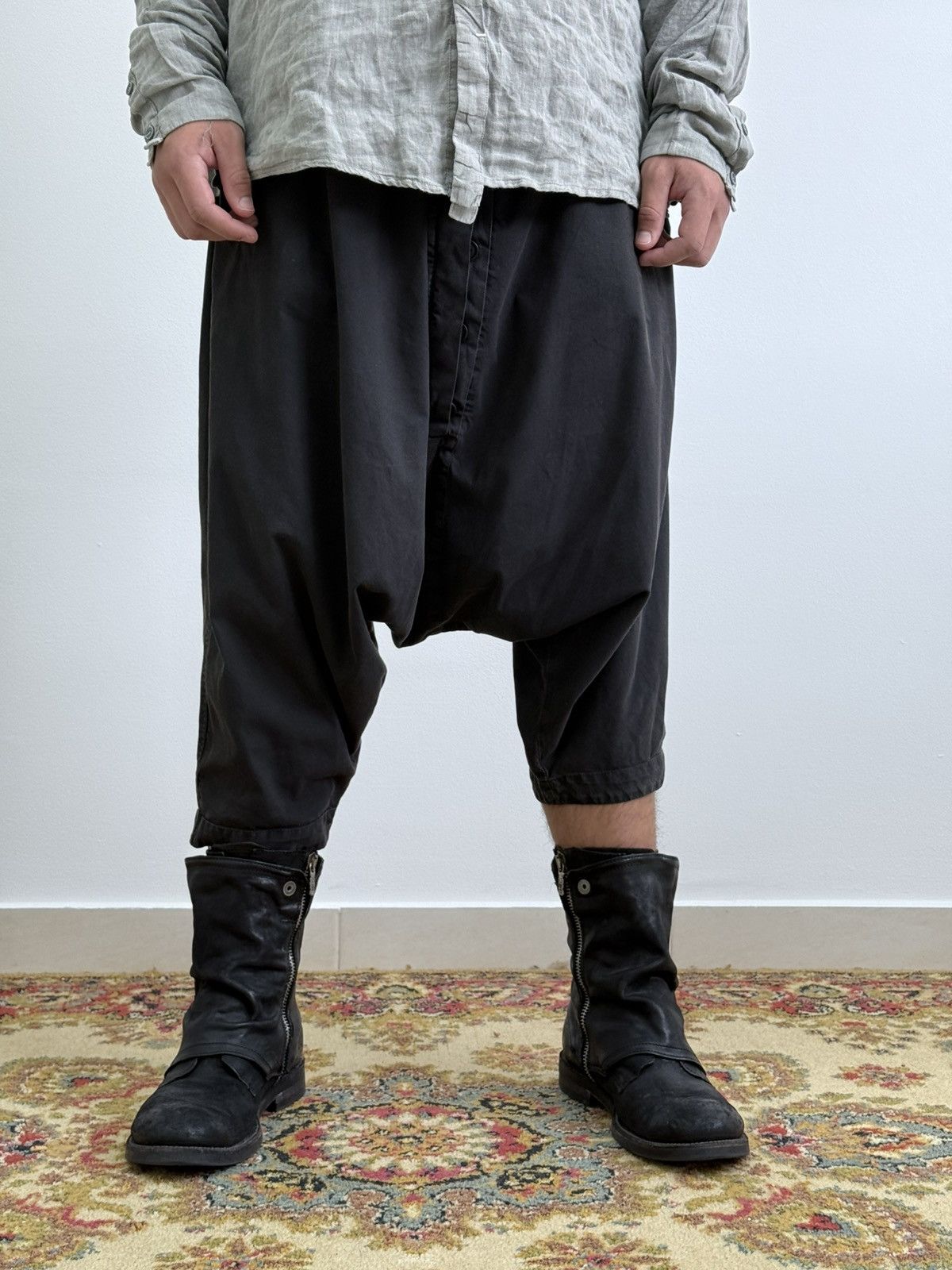 Rundholz Avant Garde Rundholz Rick Owens Style Drop Crotch Pants Size US 34 / EU 50 - 2 Thumbnail
