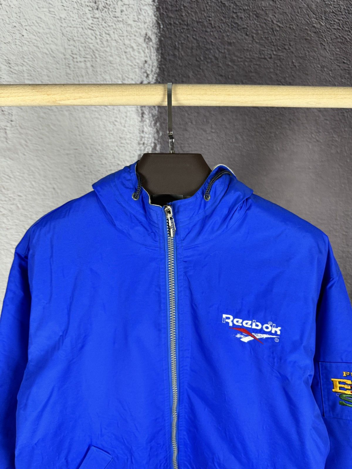 Reebok Vintage 90s Reebok 'Fun Explosion' Blue Jacket Embroidered Size US M / EU 48-50 / 2 - 10 Thumbnail