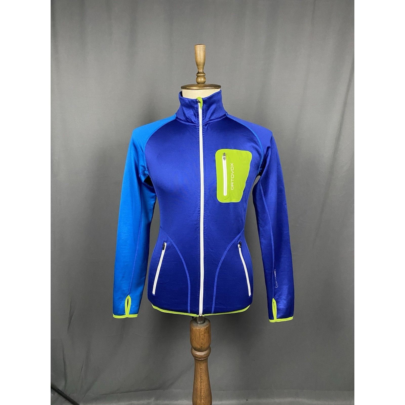 ORTOVOX Ortovox Men's Blue Full Zip Wool High Neck Sweater Size M Size US M / EU 48-50 / 2 - 3 Thumbnail