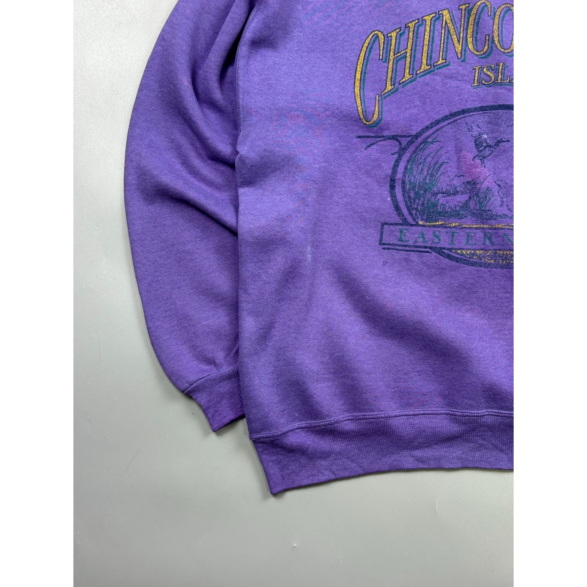 Vintage Chincoteague Island USA Distressed Sweatshirt (Y1194) Size US XL / EU 56 / 4 - 2 Thumbnail