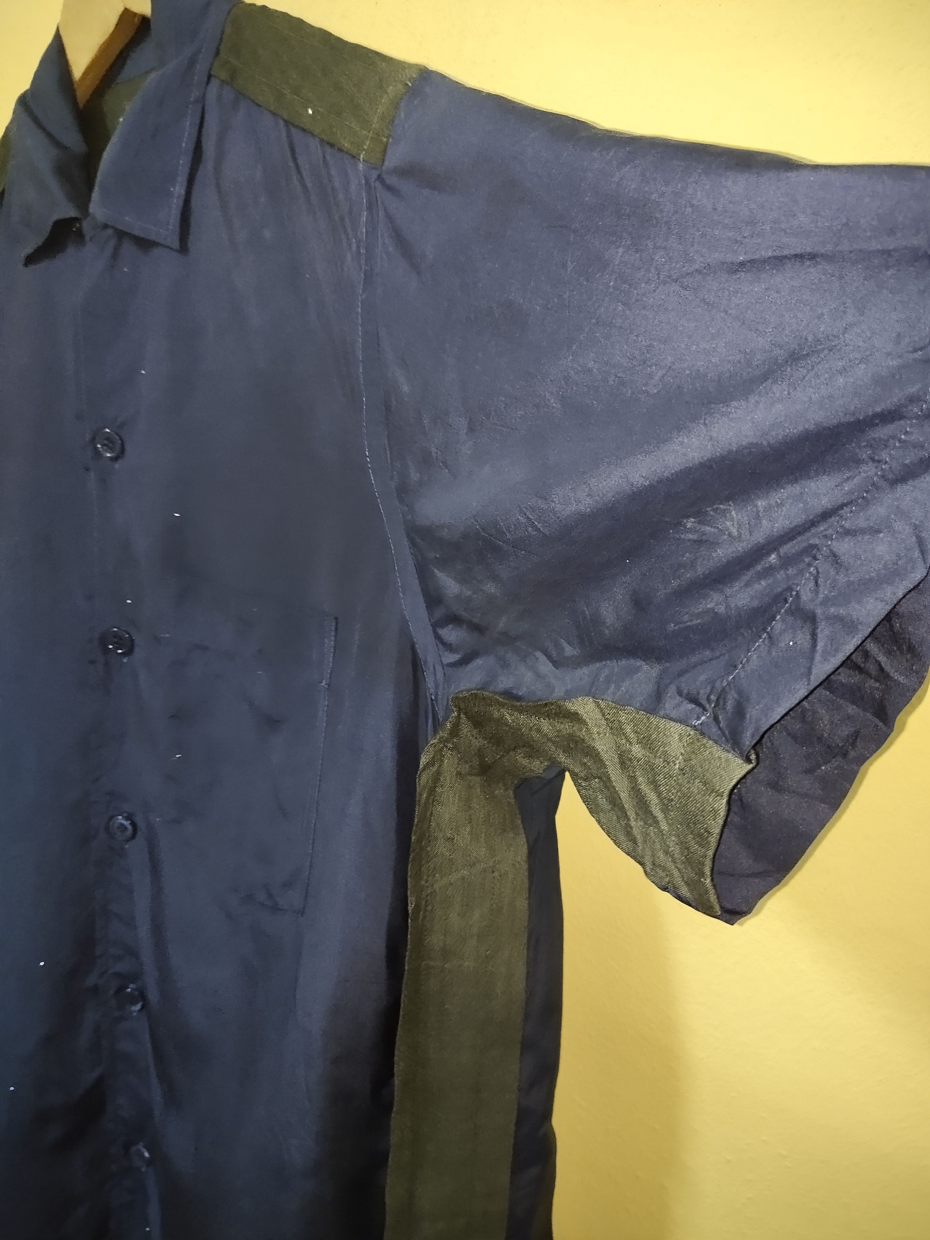 Vintage × Yohji Yamamoto Rare Yohji Yamamoto Pour Homme 100% Rayon Shirt Button Up Size US L / EU 52-54 / 3 - 5 Thumbnail