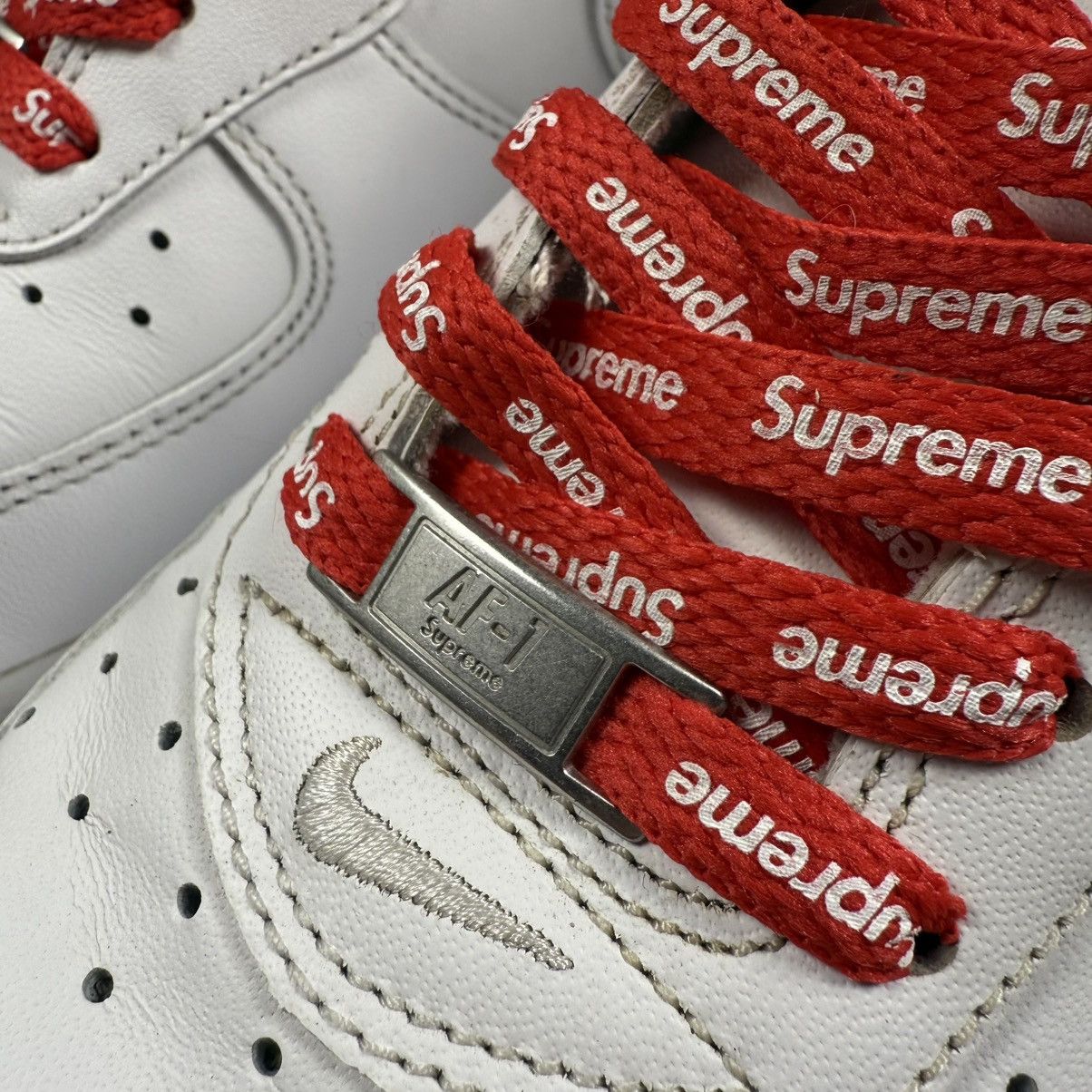 Nike Nike Air Force 1 & Supreme ‘White’ Shoes Size US 11 / EU 44 - 2 Thumbnail