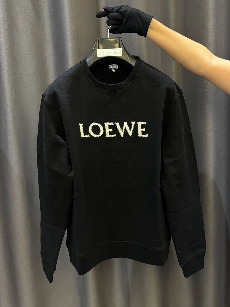 Loewe LOEWE Embroidered round neck hoodie Size US M / EU 48-50 / 2 - 1 Thumbnail