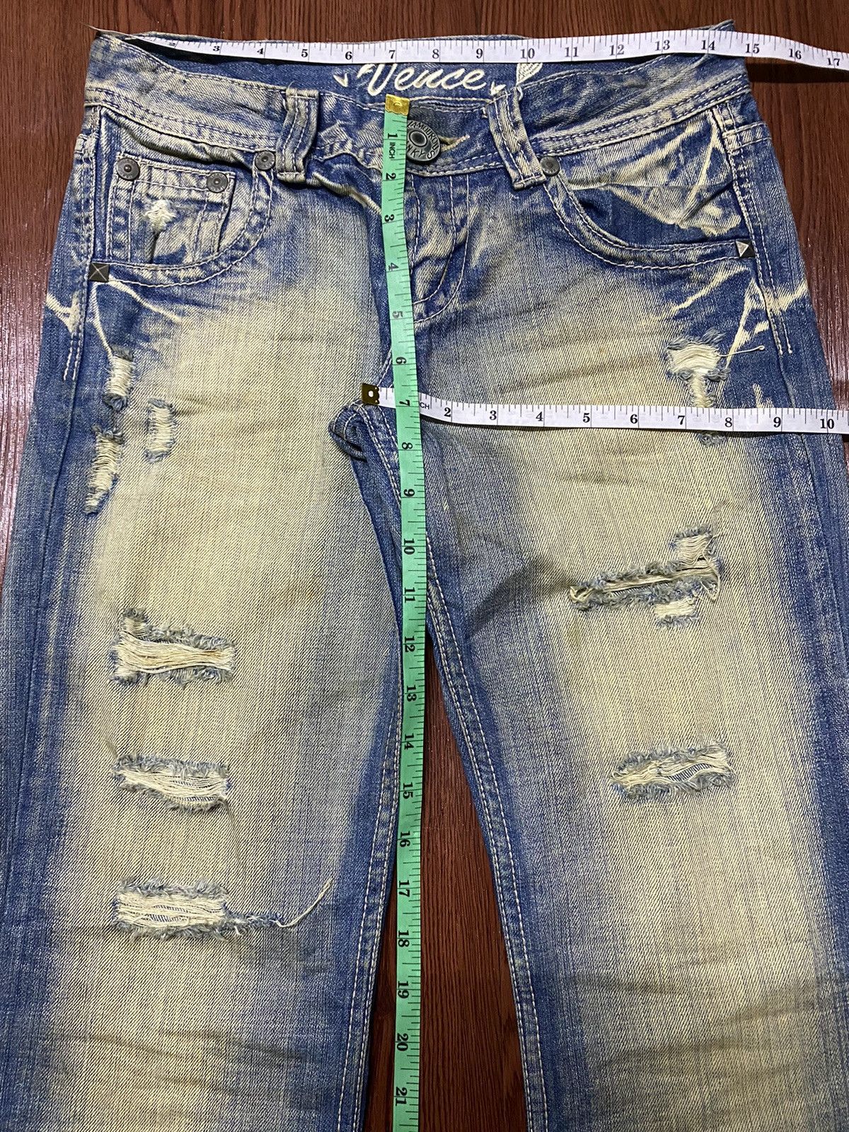 Hysteric Glamour Vintage Japanese Brands Blue Faded Wash Distressed Jeans Size US 29 - 12 Thumbnail