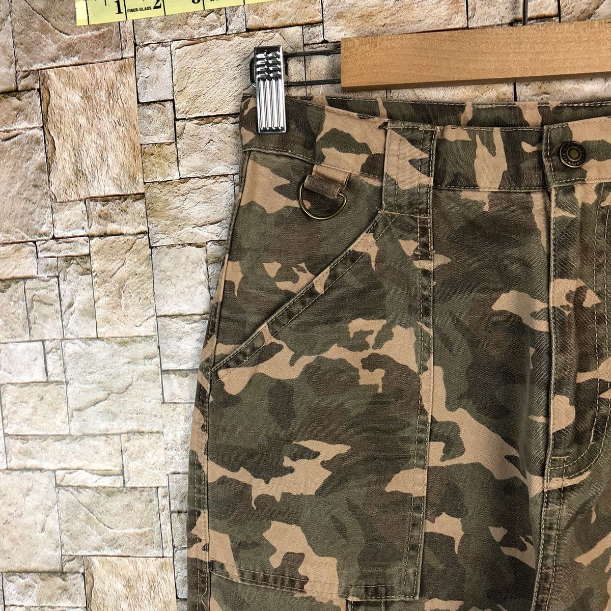 Japanese Brand Petit Berry Camo Cargo Multipocket Pants #A1157 Size 26" / US 2 / IT 38 - 7 Thumbnail