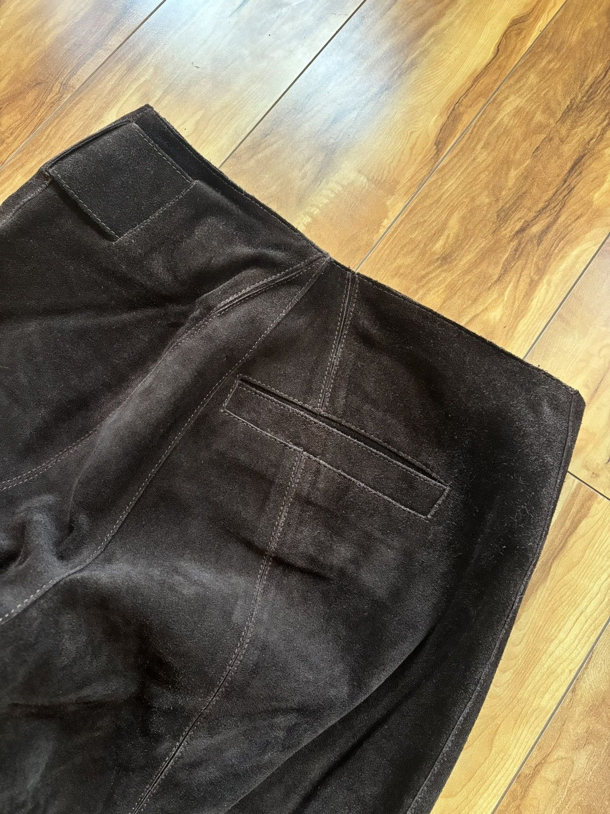Dirk Bikkembergs Dirk Bikkembergs Runway Reverse Leather Pants Size US 29 - 4 Thumbnail