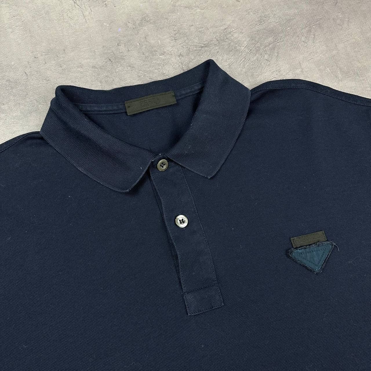 Prada Rare! Vintage Prada Triangle Polo Logo Luxury Size US XL / EU 56 / 4 - 5 Thumbnail