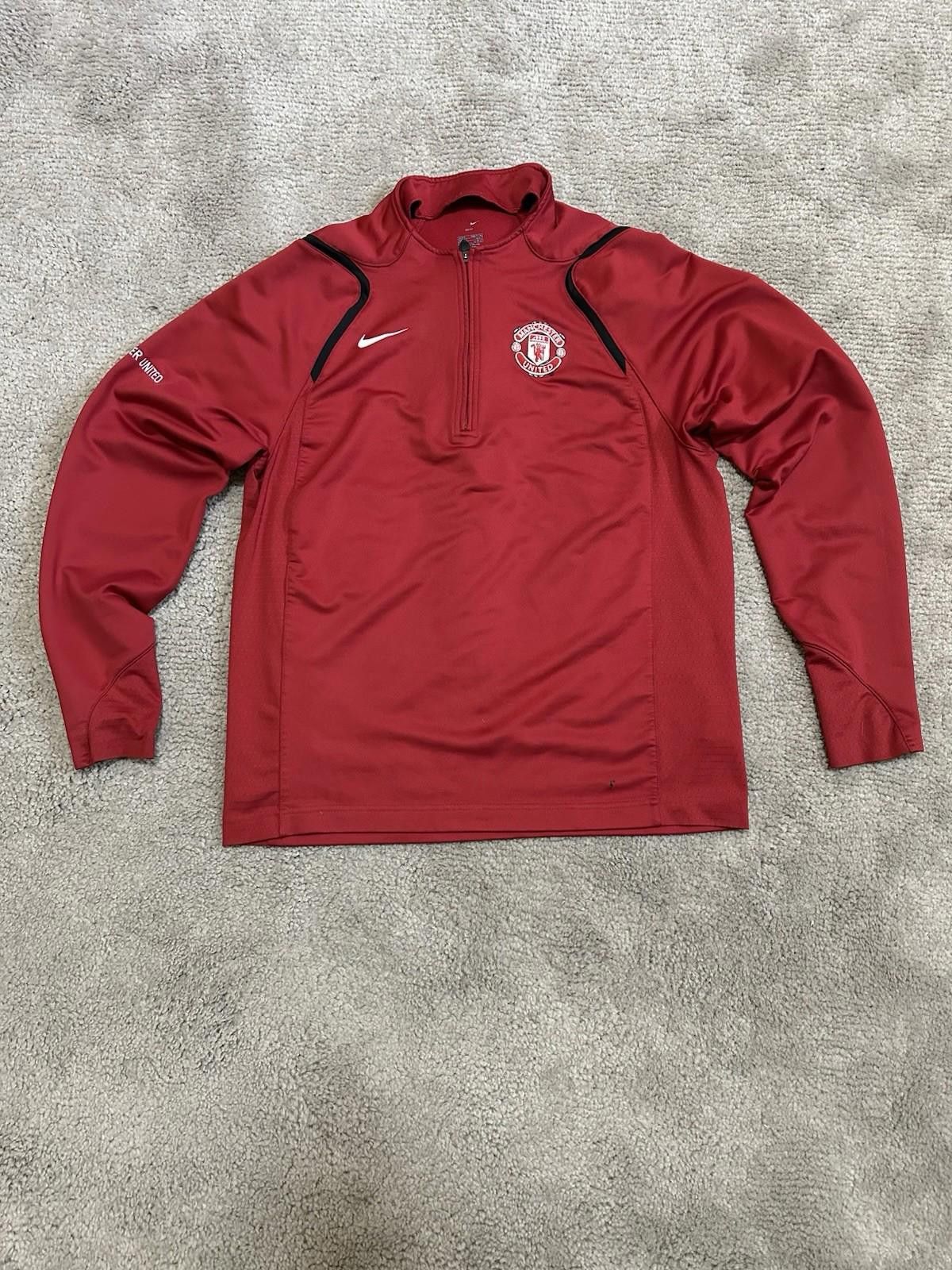 Nike 2006-07 Manchester United Nike 1/4 Football SoccerDrill Top Size US M / EU 48-50 / 2 - 1 Thumbnail