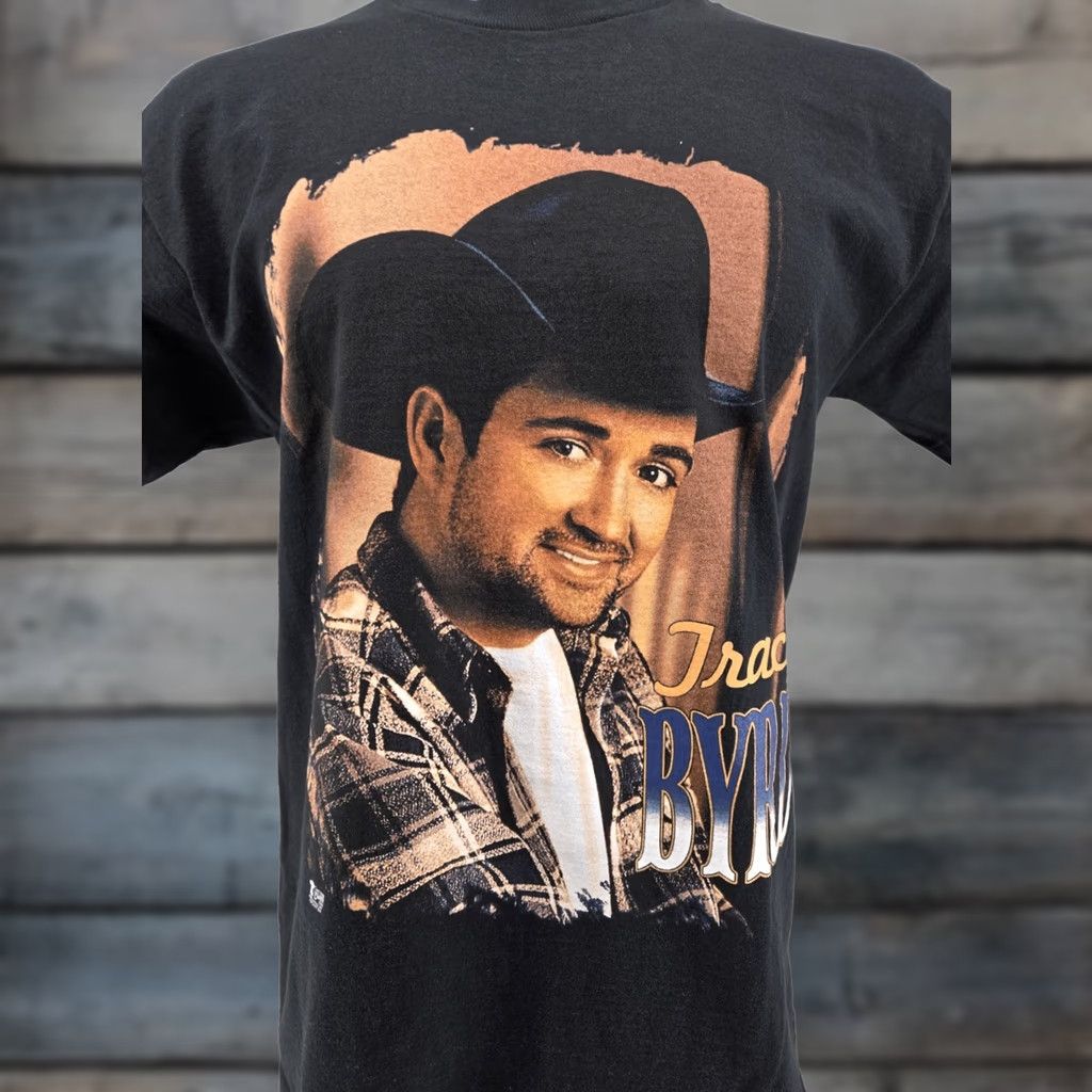 Fruit Of The Loom VINTAGE Tracy Byrd 1998 “I’m From The Country” T Shirt Mens L Black Cotton Logo 90s Tour Mens Size US L / EU 52-54 / 3 - 1 Thumbnail