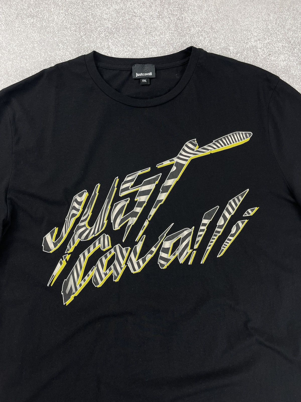 Just Cavalli × Roberto Cavalli Just Cavalli Regular Fit Logo T-Shirt Size US XXL / EU 58 / 5 - 2 Thumbnail